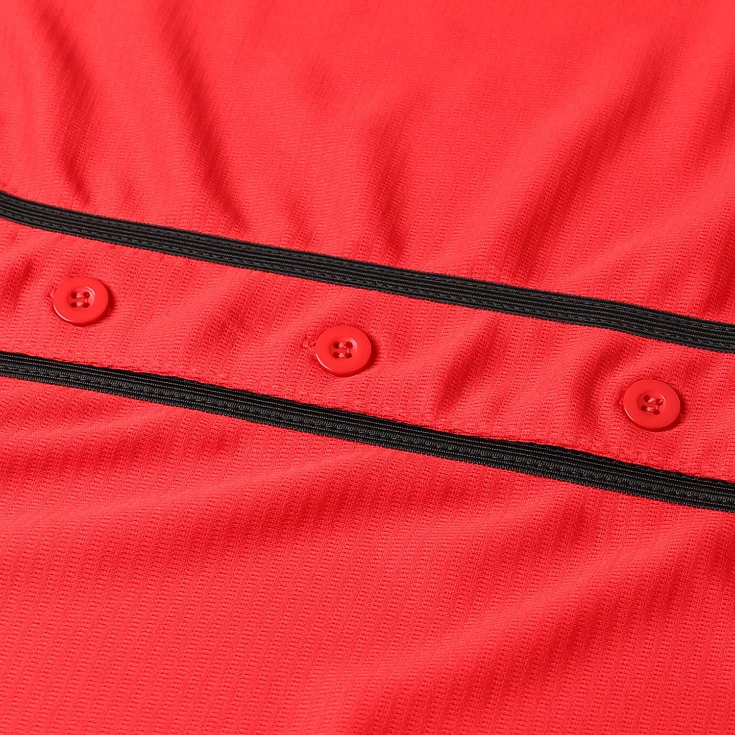 MESOSPERO Plain Button Down Blank Baseball Jersey Short Sleeve Hipster Hip Hop T Shirts - Image 7