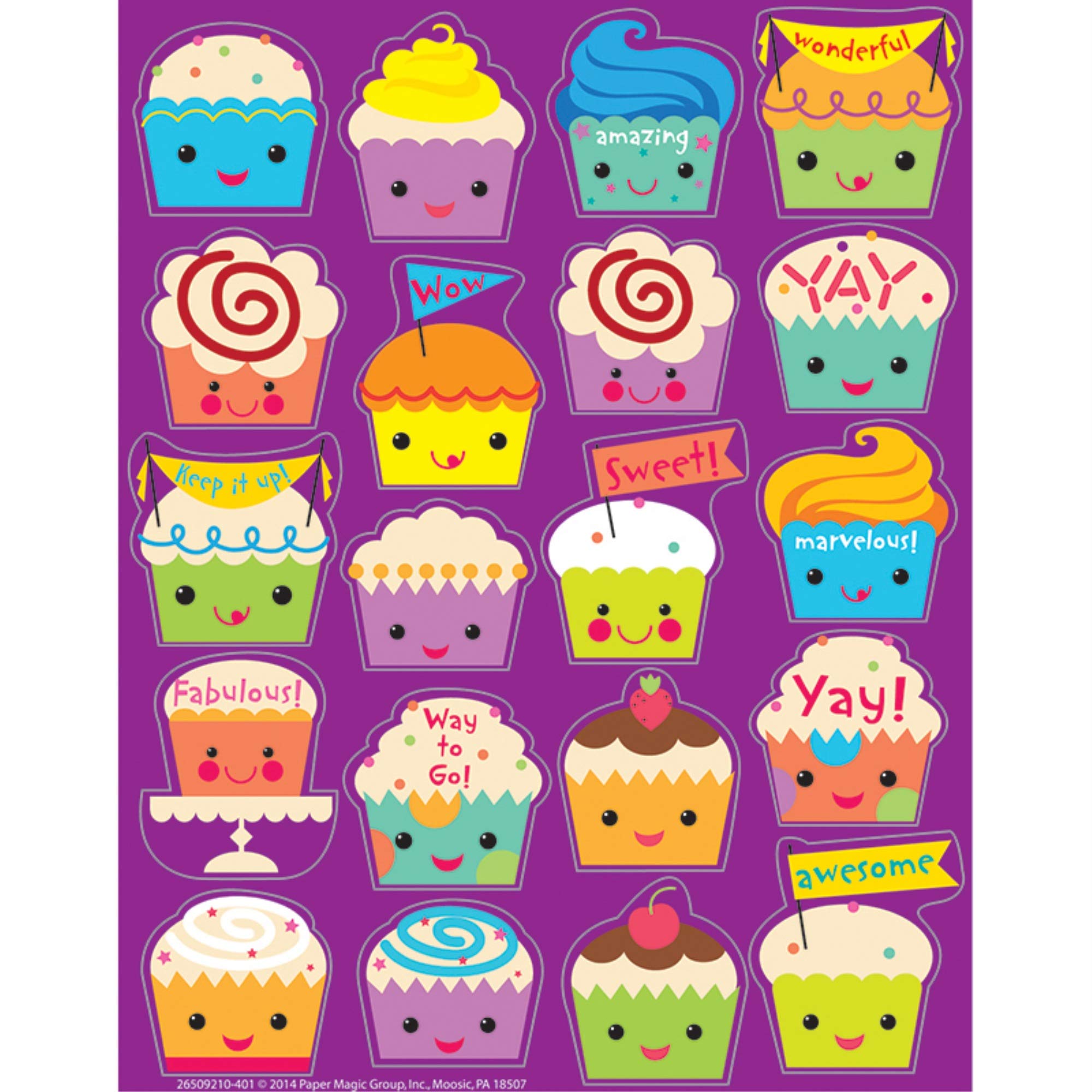 Eureka Classroom Supplies Scented Stickers for Teachers, 80pc