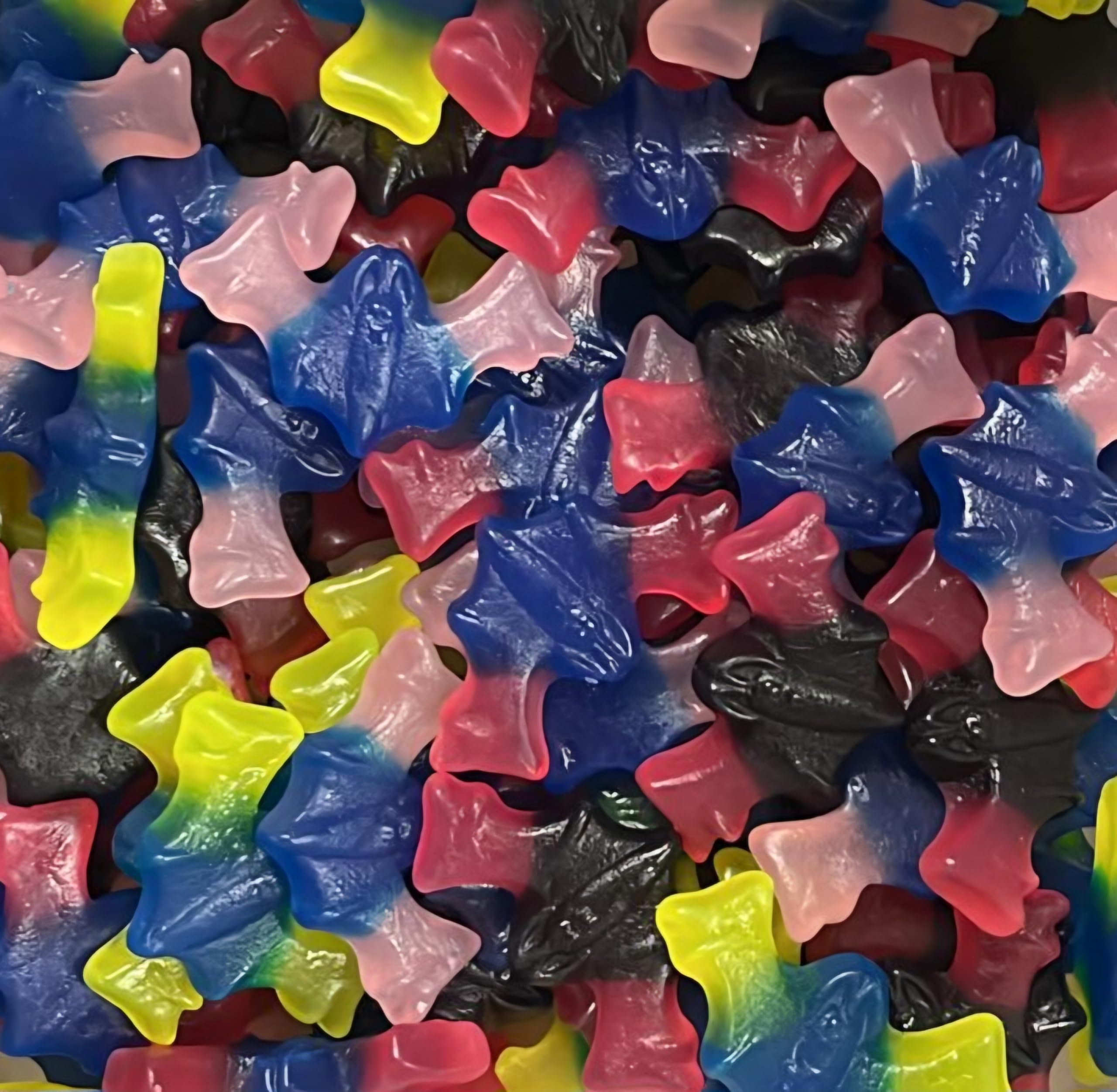 TAOS Tongue Painting Bats Fruit & Bubblegum Tongue Painters Vegan Gummy Pick & Mix Sweets Kingsway 500g