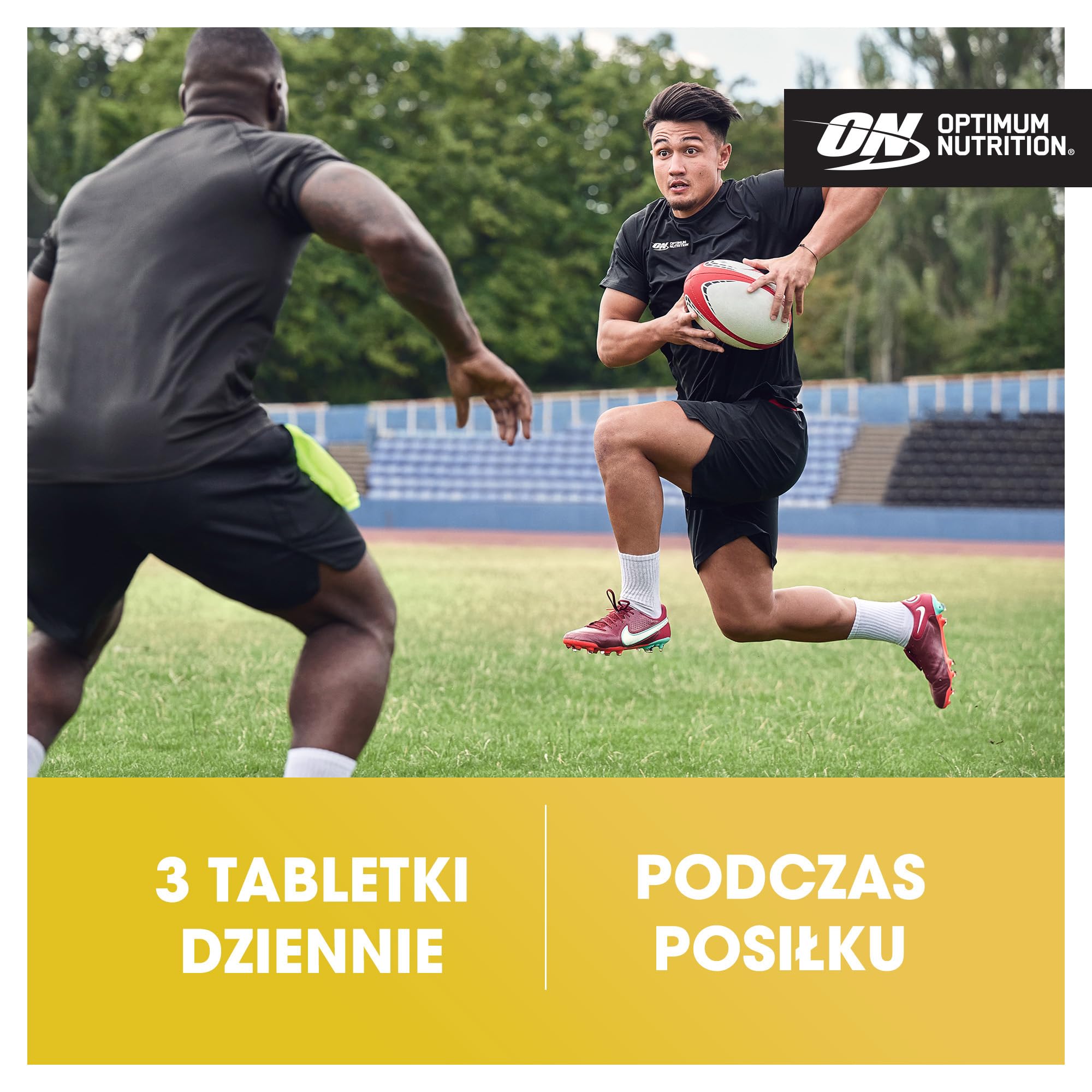 Opti-Men Multi-Vitamin Optimum Nutrition – suplement dla mężczyzn, zawiera witaminy D, C, B6 i aminokwasy, bez dodatków smakowych, 30 porcji, 90 kapsułek