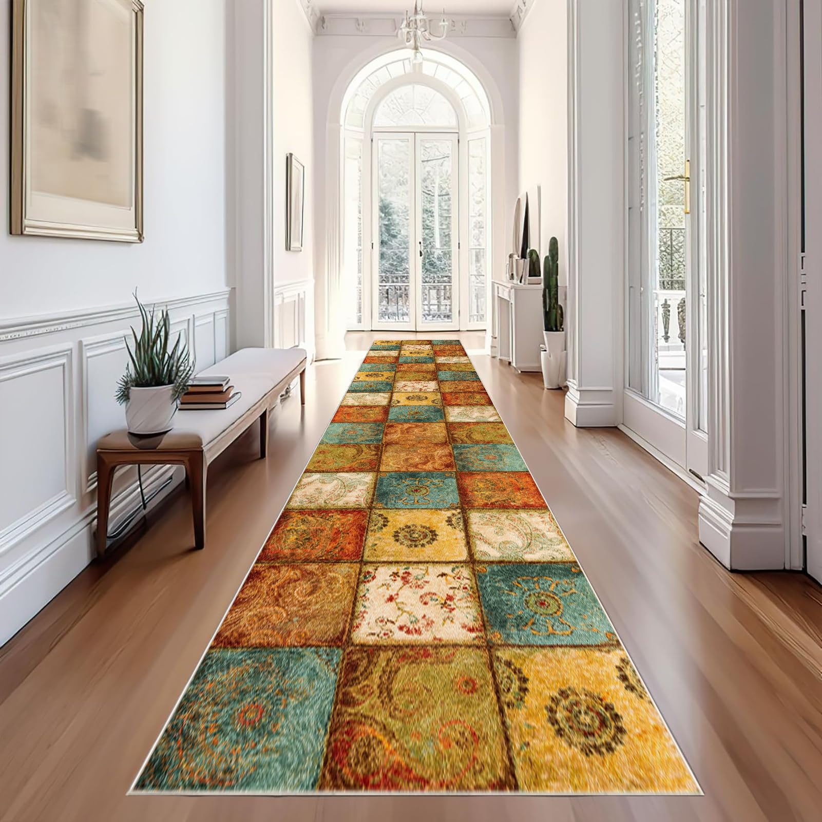 Długi korytarz dywan do korytarza, pralni, mata kuchenna, 70 x 280 cm chodnik, mata do prania w pralce, mata do wejścia, sypialni, schodów i łazienki
