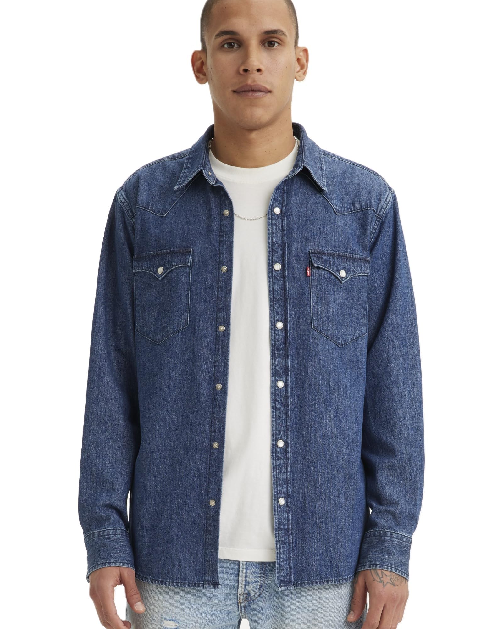 Amazon.co.jp: [リーバイス] デニムシャツ CLASSIC WESTERN ウエスタン