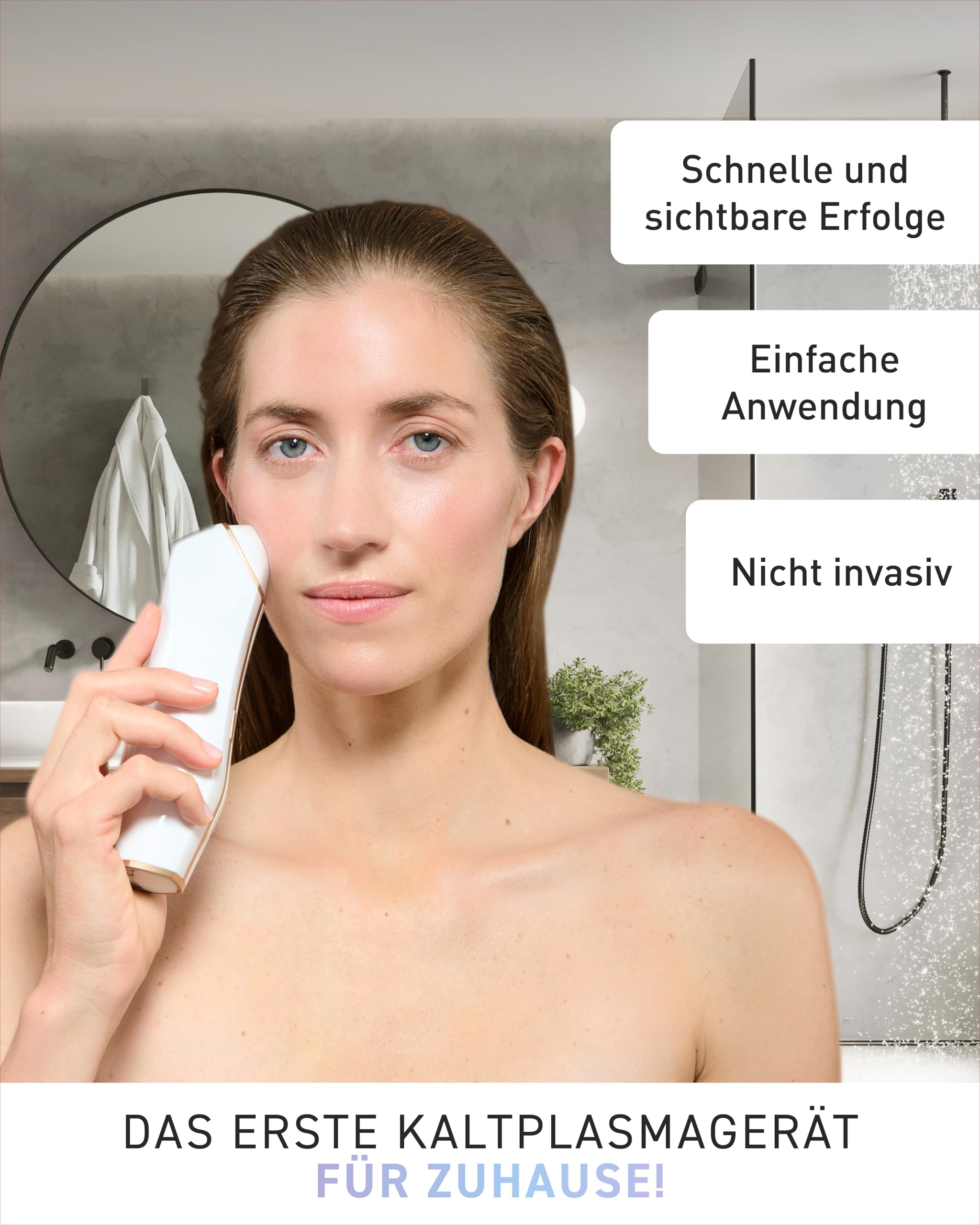 N1 My Coldplasma Home - Innovatives Kaltplasma-Beautygerät - effektive Tiefenpflege, glatteres Hautbild - Kaltplasma Therapiegerät für tägliche Luxus-Routine - Skin Beauty Booster