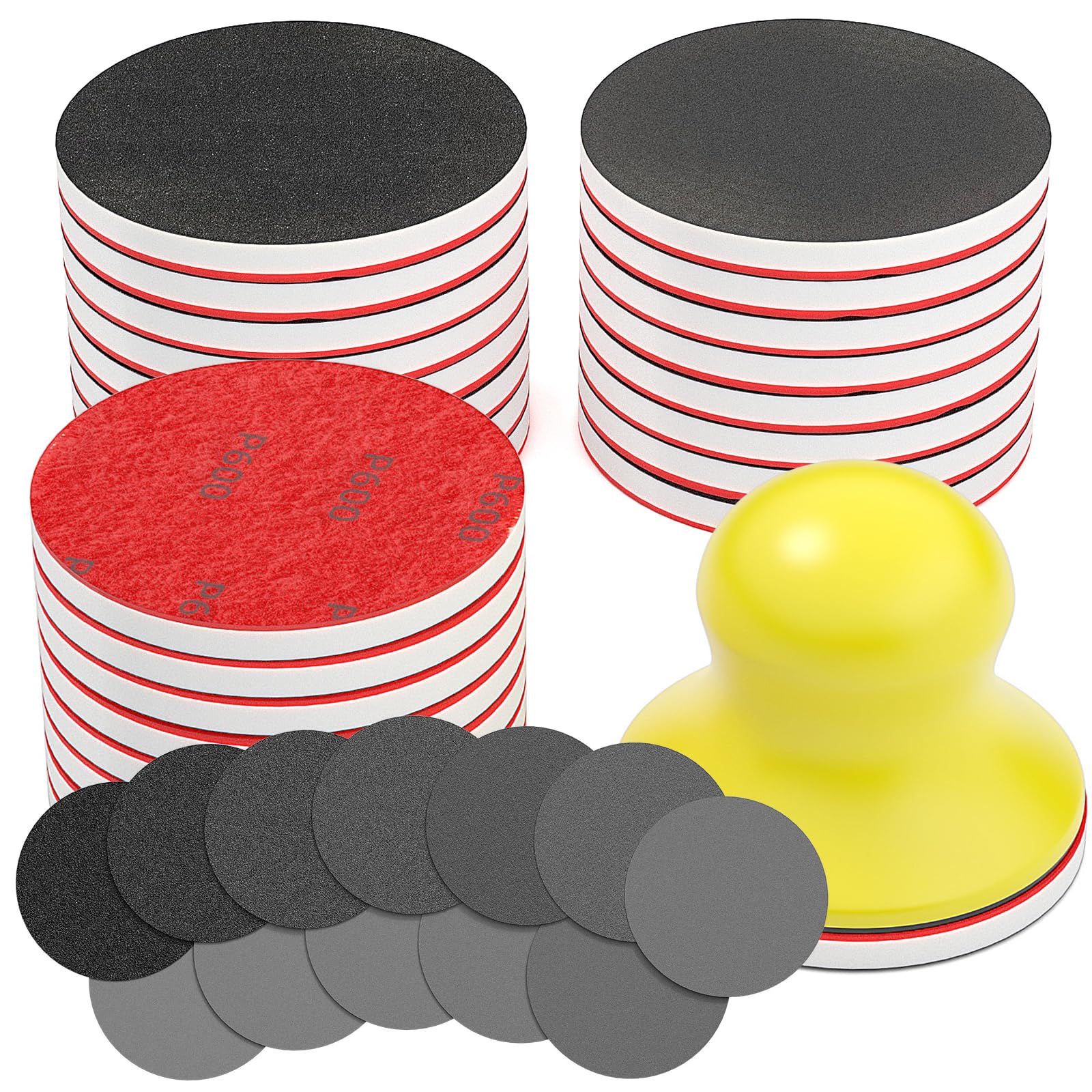 BURMONG Sanding Sponge Set - 32 Pcs, 180-3000 Grit -1