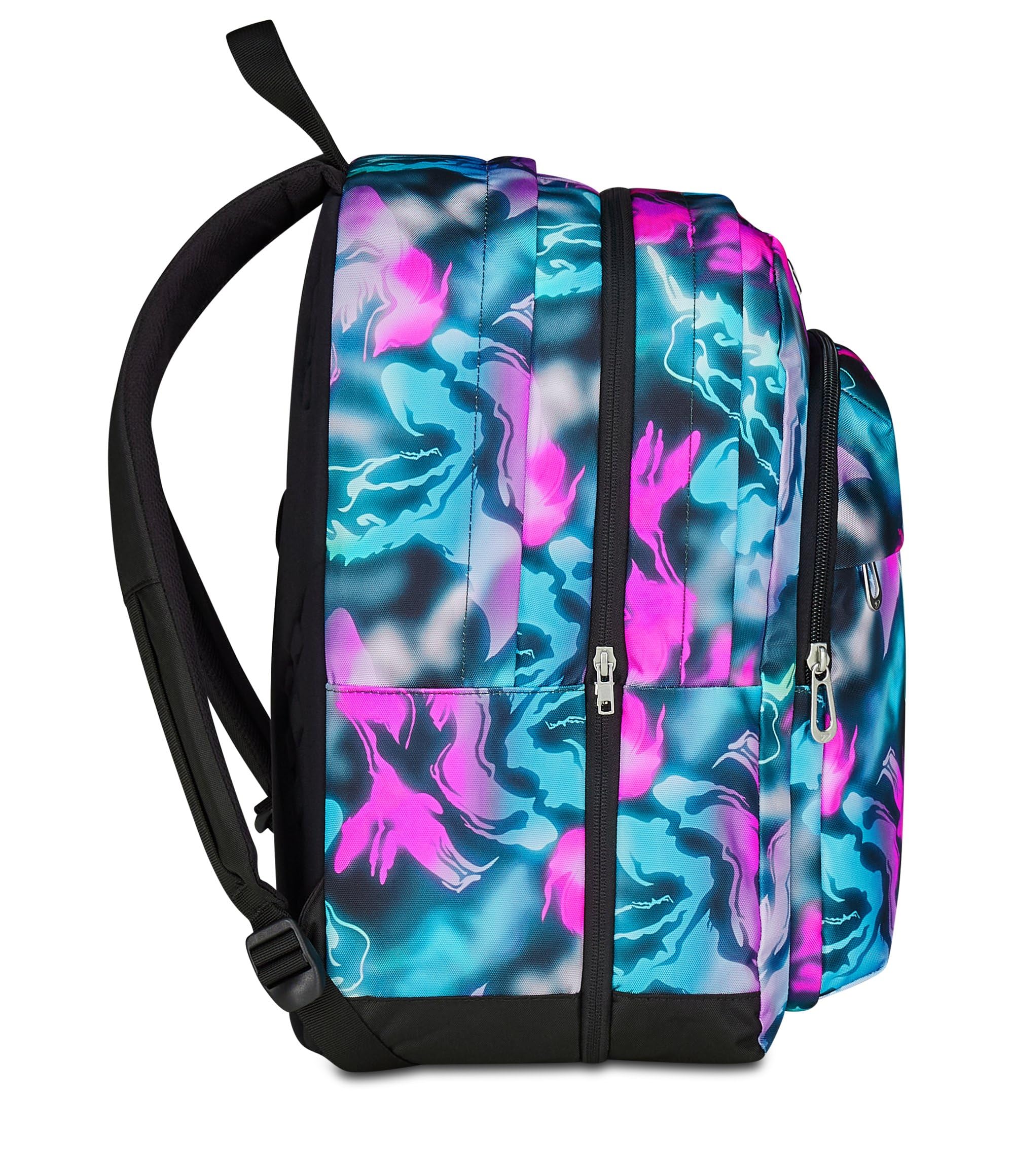 Seven Zaino Scuola Pro XXL Detach con Cuffie Wireless, Fucsia, Tasca Interna Porta PC e Tasca Laterale per Borraccia, 33 L, Scuola Media e Superiore, Zaino Ragazza