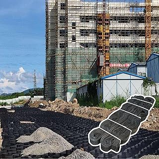 Geogrid Subgrade Gravel Ground Grid - Parking Lot/Garden, Heavy Duty Foldable Honeycomb Pea Soil Stabilizer, Portable Geo Grid Pavers for Slope (Size : 2mx8m (6.6ftx26.2ft))