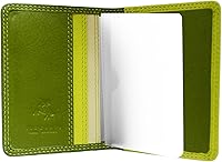 Vista 1 de VISCONTI RB44 Cancum - Tarjetero de cuero suave, multicolor, color lima, azul, verde, rosa, rojo, Moderno