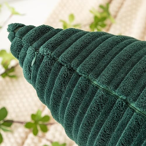 Miniatura 3 de Kevin Textile - Juego de 2 fundas de almohada cuadradas decorativas de pana suave y sólidas, fundas de almohada para sofá, dormitorio o automóvil,