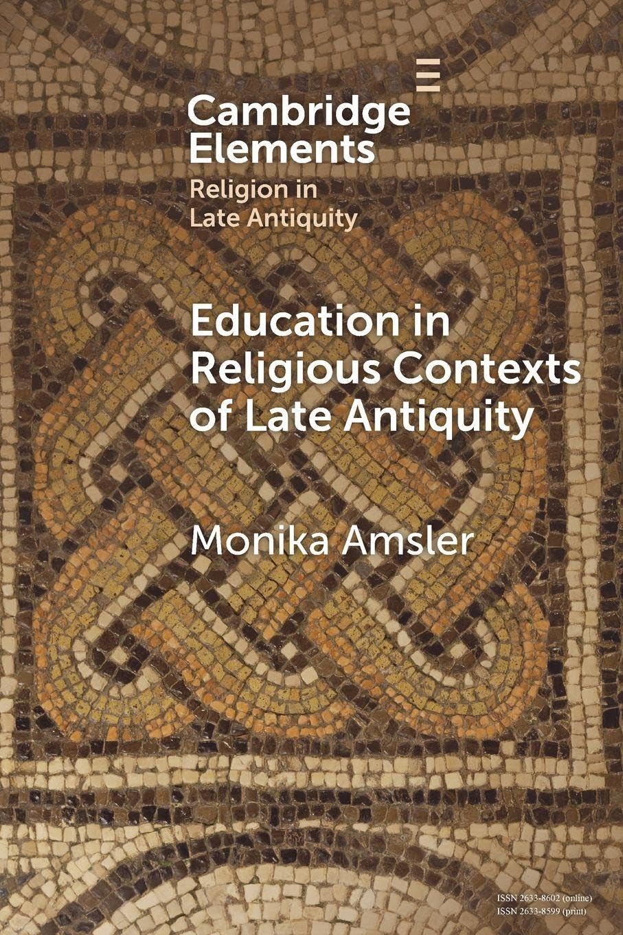 Education in Religious Contexts of Late Antiquity by Monika Amsler PAPERBACK