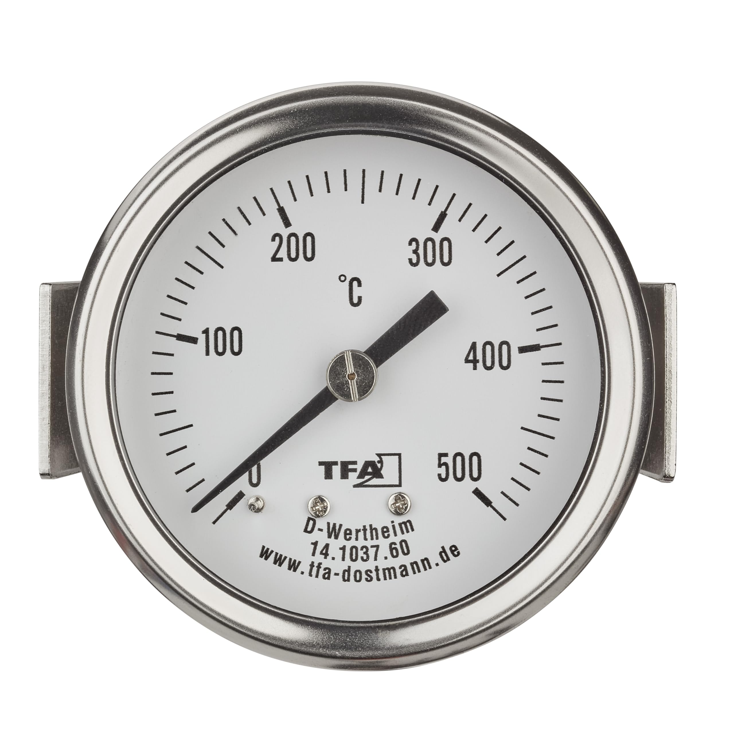 TFA Dostmann Analogowy termometr ze stali nierdzewnej do 500°C, 14.1037, nadaje się do pieca do pizzy, pieca kamiennego, pieca na drewno lub grilla/wędzarni, z czujnikiem kabla, częścią zamienną lub TFA Dostmann Analogowy termometr ze stali nierdzewnej do 500°C, 14.1037, nadaje się do pieca do pizzy, pieca kamiennego, pieca na drewno lub grilla/wędzarni, z czujnikiem kabla, częścią zamienną lub