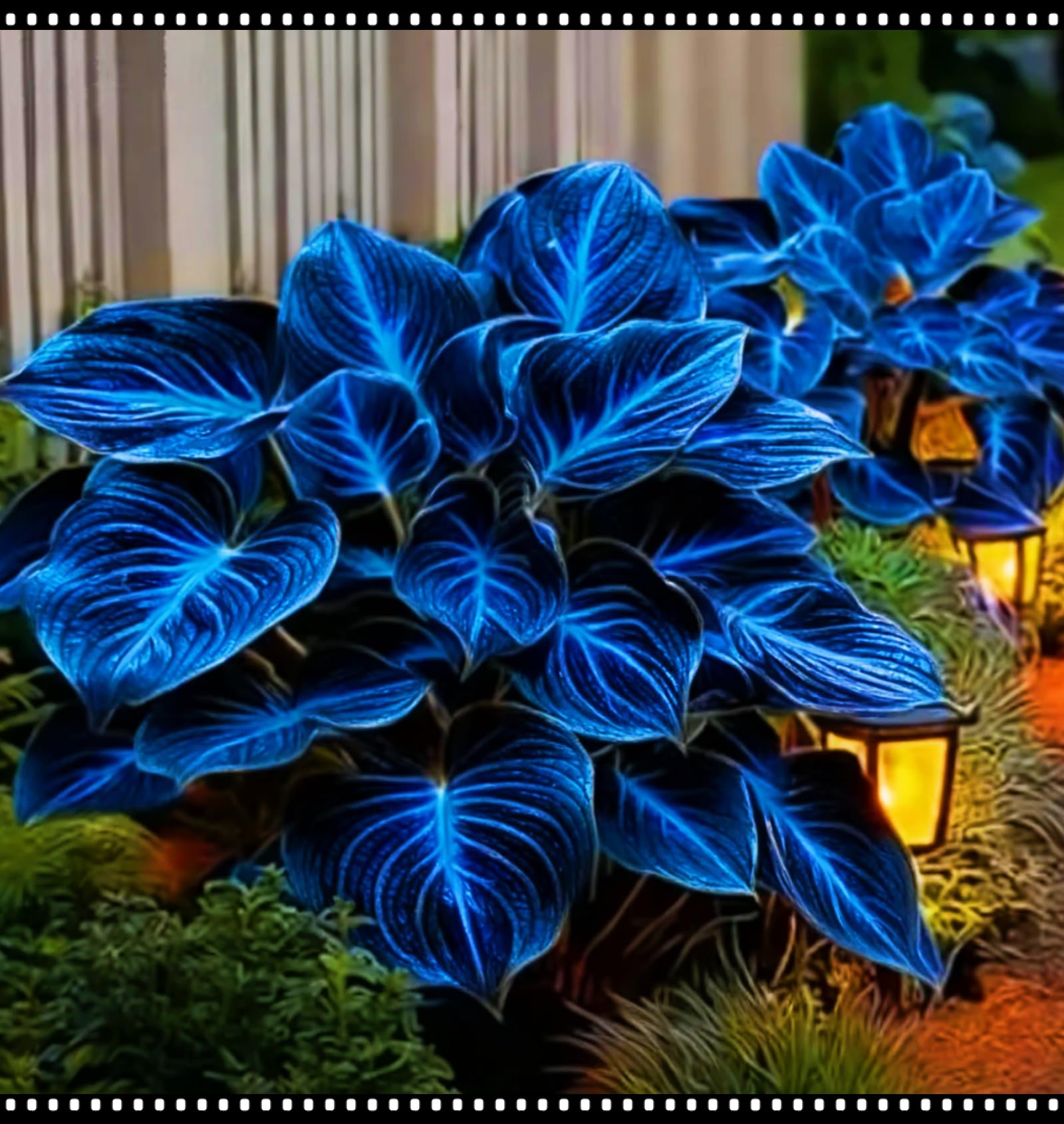 Midnight Blue Heart Hosta Bulbs, Suitable for Shade Planting, Perennial Low Maintenance, Excellent Display-10 Bulbs-C