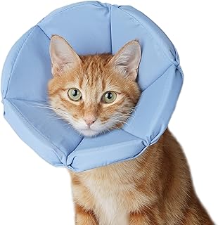 Cat Cone, Cat Cone Collar to Stop Licking and Scratching, Soft Cone for Cats Alternative After Surgery, Comfortable Cat Recovery Cone with Drawstring for Cats Kitten and Puppy