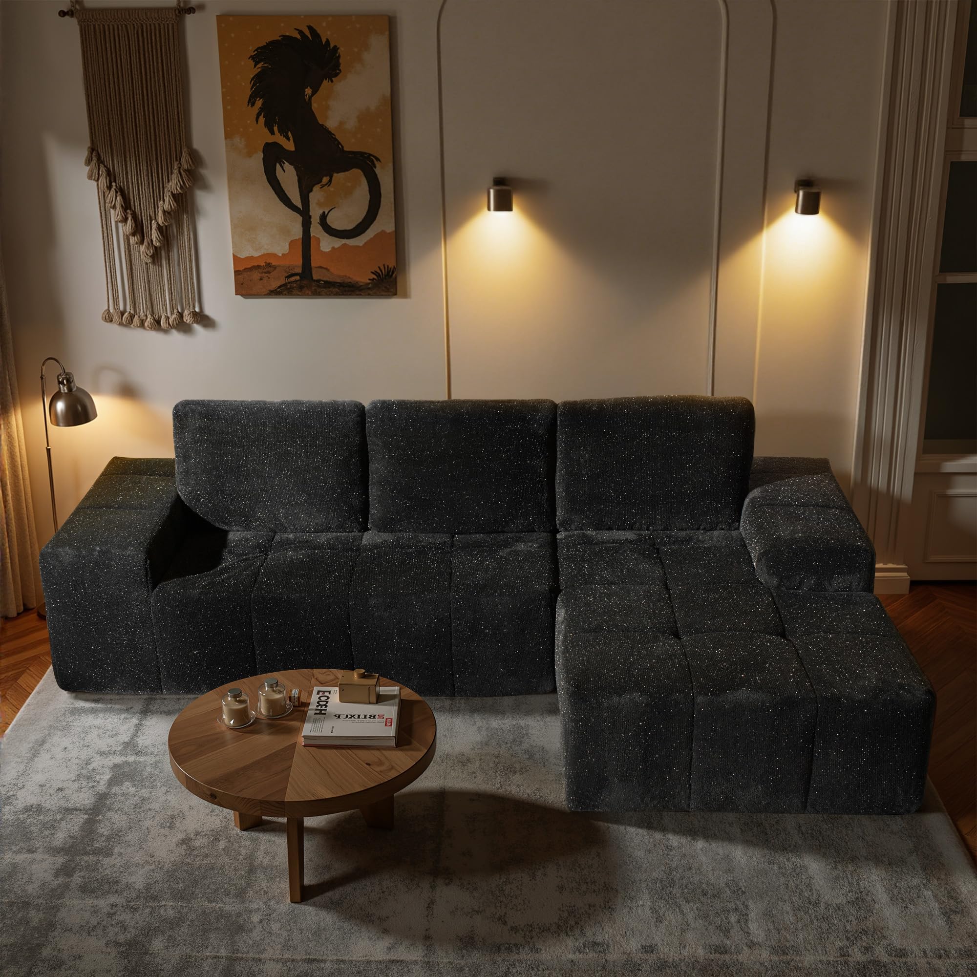 POUUIN 114 L-Shape Modular Sectional