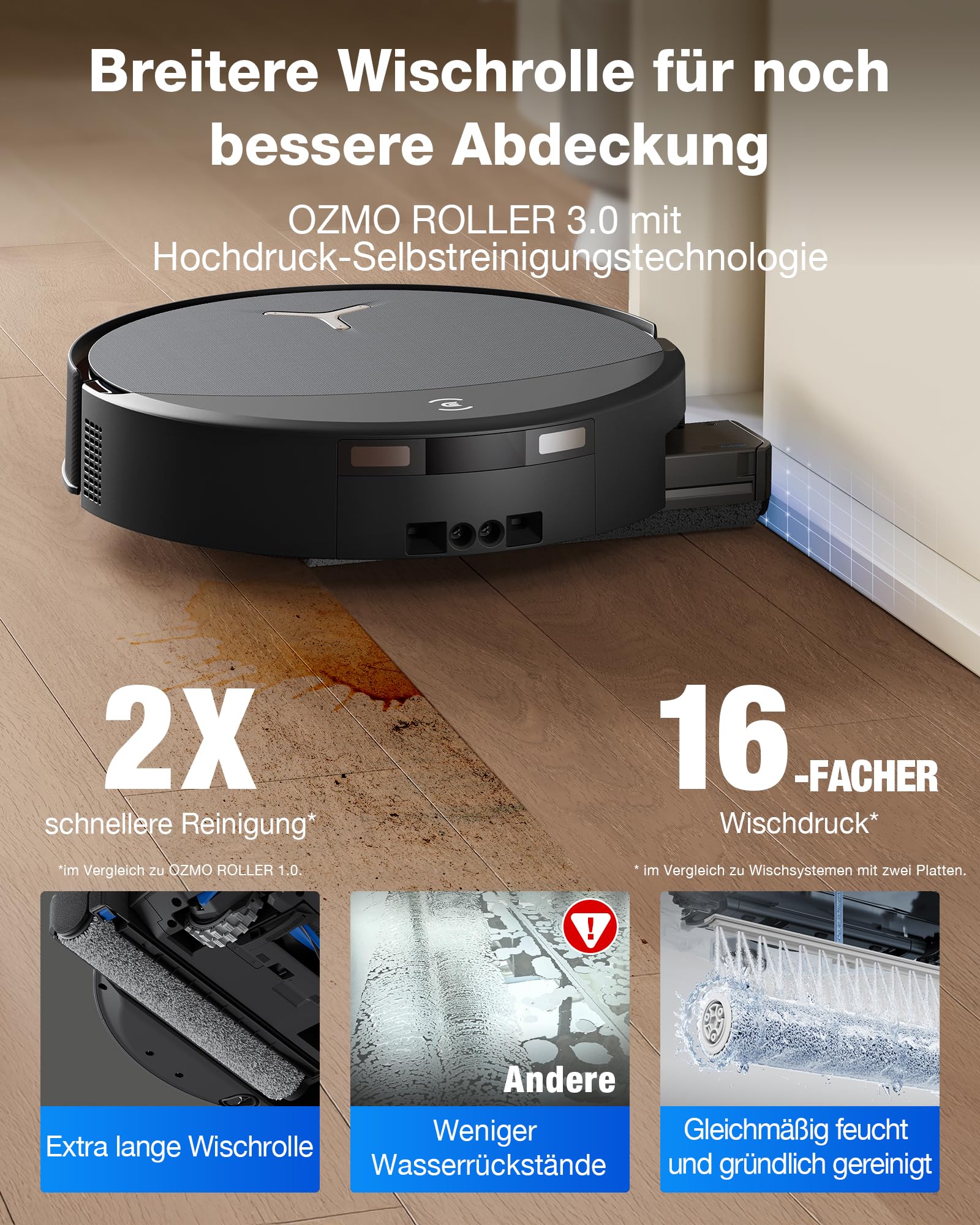 Ecovacs DEEBOT T90 PRO Omni Saugroboter mit Wischfunktion – Bild 2