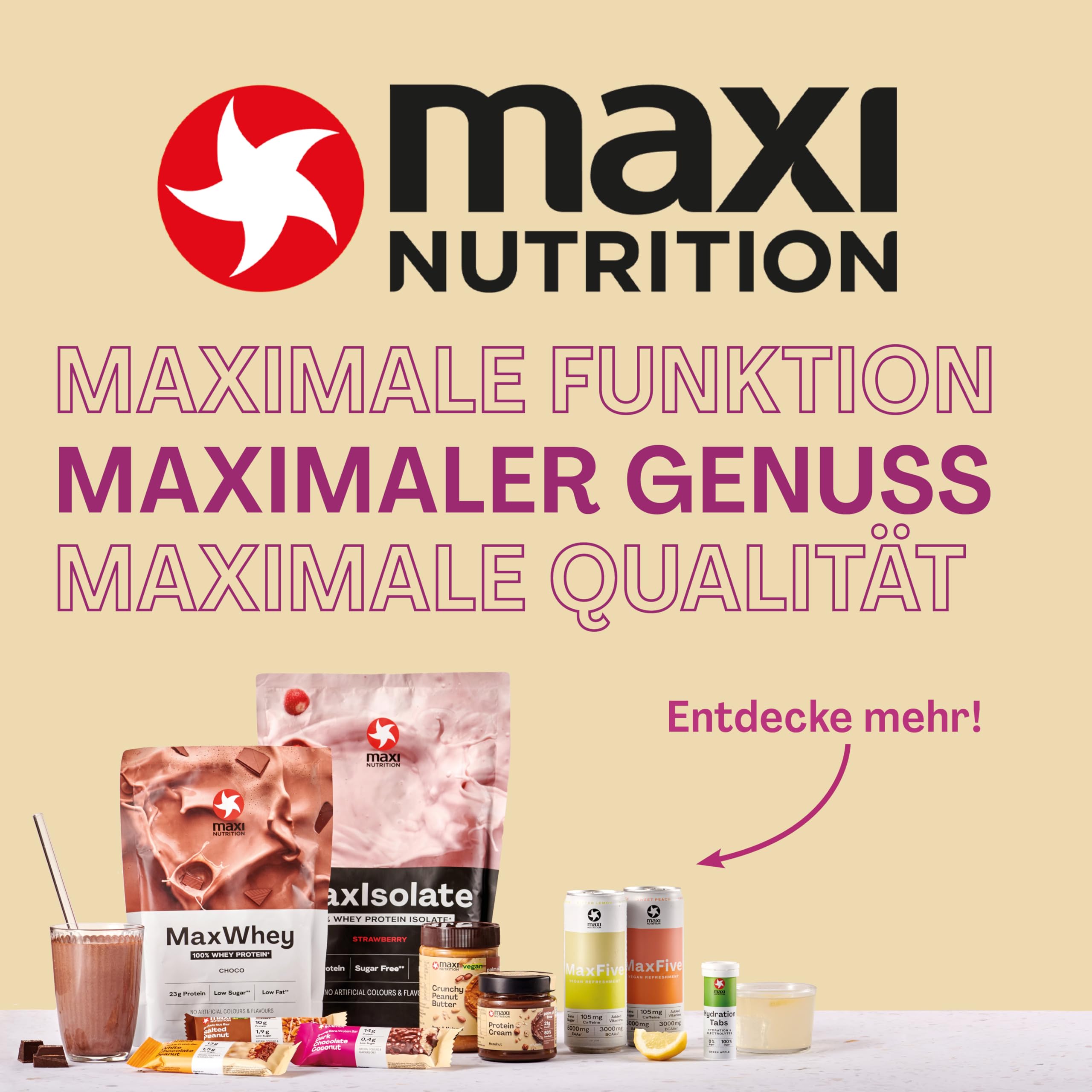 MaxiNutrition Creamy Core Bar MIX BOX, 6 Sorten (12 Riegel x 45 g), Jede Sorte enthält mindestens 14 g Eiweiß pro Riegel, Low Sugar, ohne Zuckerzusatz, ohne künstliche Aromen