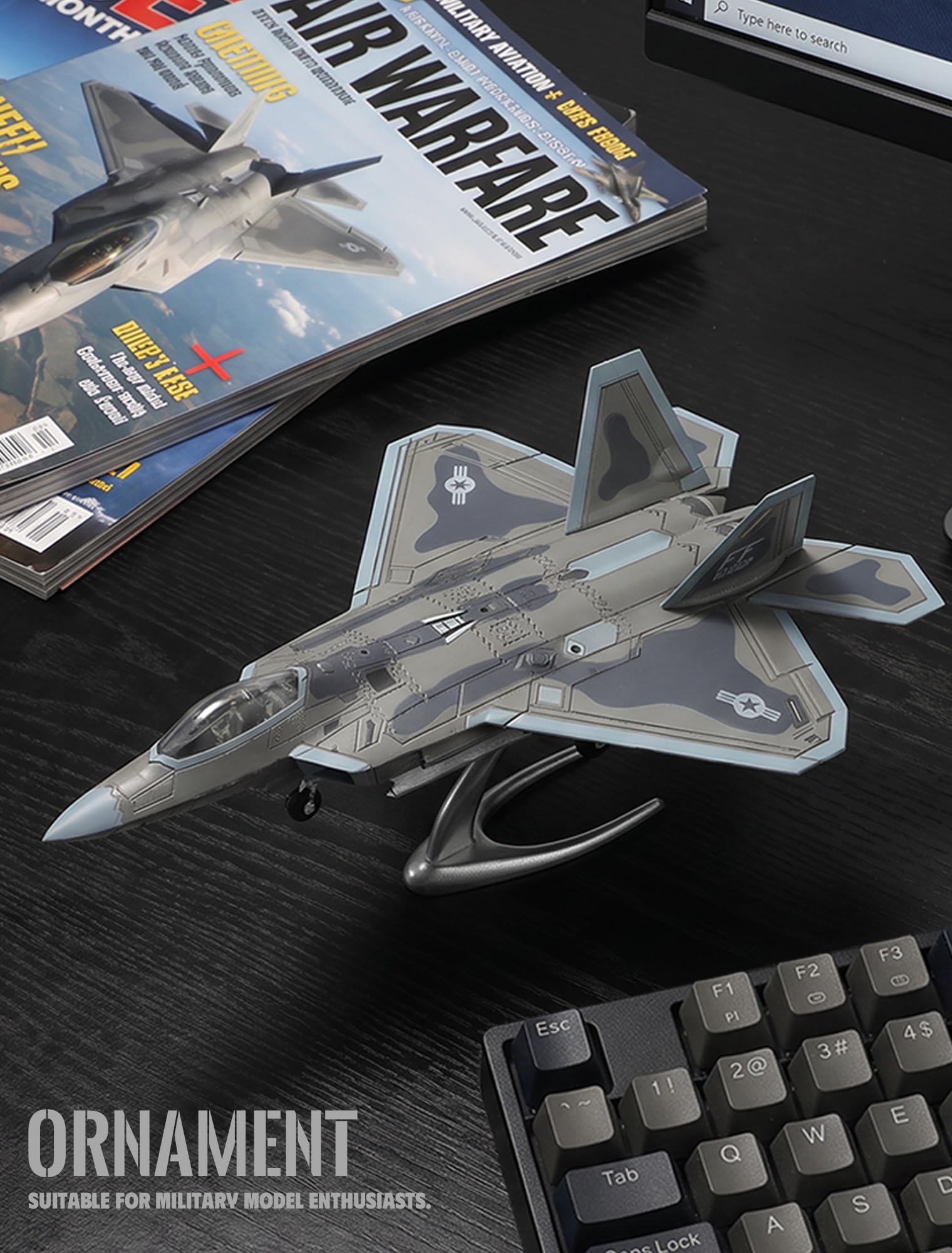 Amazon | SEBUNAS 1:72スケール F-22 ラプター戦闘機 クイックビルド