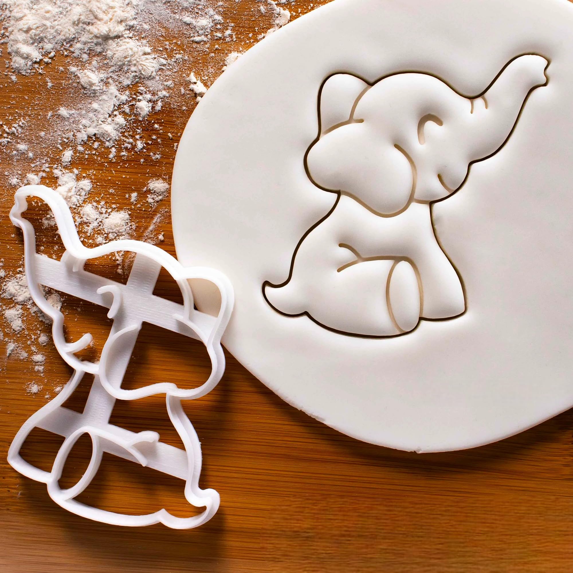 Baby Elephant Cookie Cutter | Wild Safari and Jungle Biscuit Cutter for Baby Showers, Kids' 1st Birthday Parties, and Zoo-Themed Celebrations-image-34