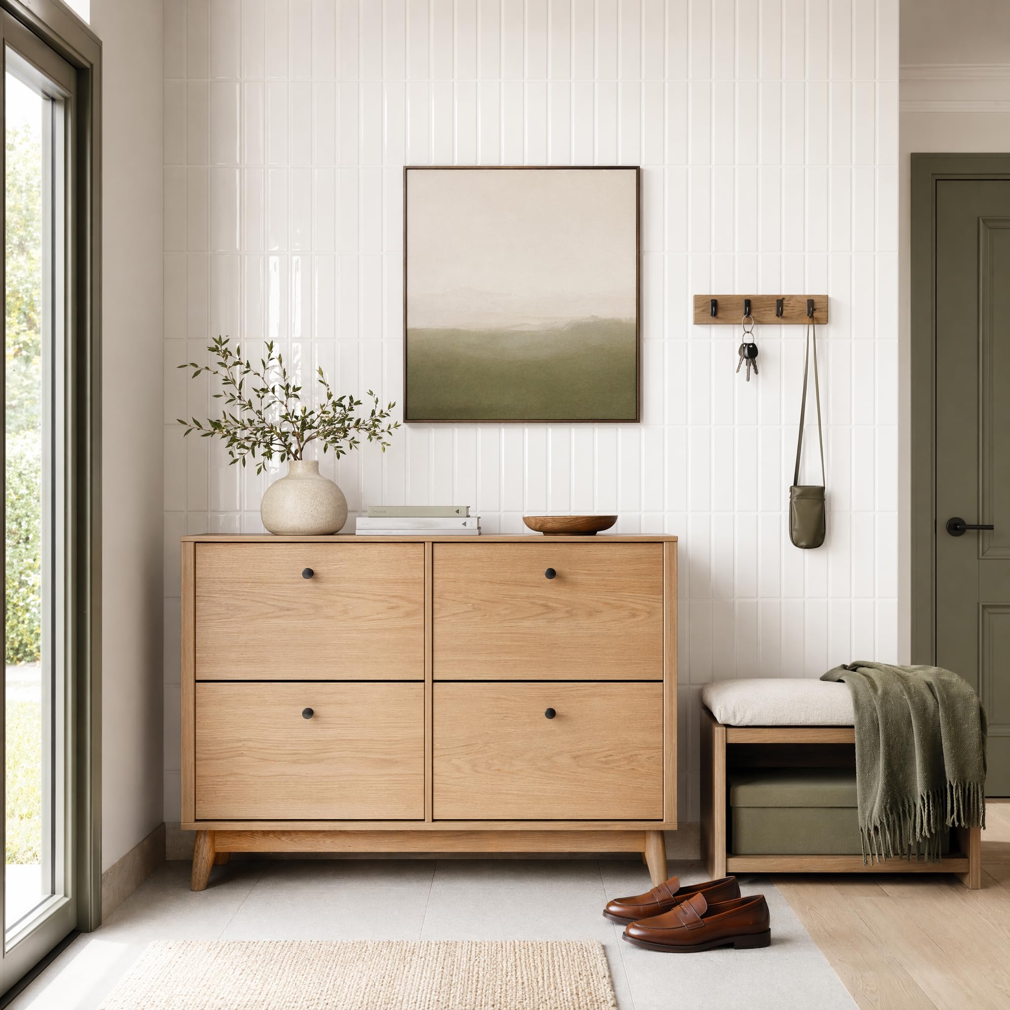 10 fogli di piastrelle autoadesive da parete, colore bianco, 3D, piastrelle da cucina, facili da pulire, per cucina, bagno, soggiorno, 28,96 x 22,86 cm