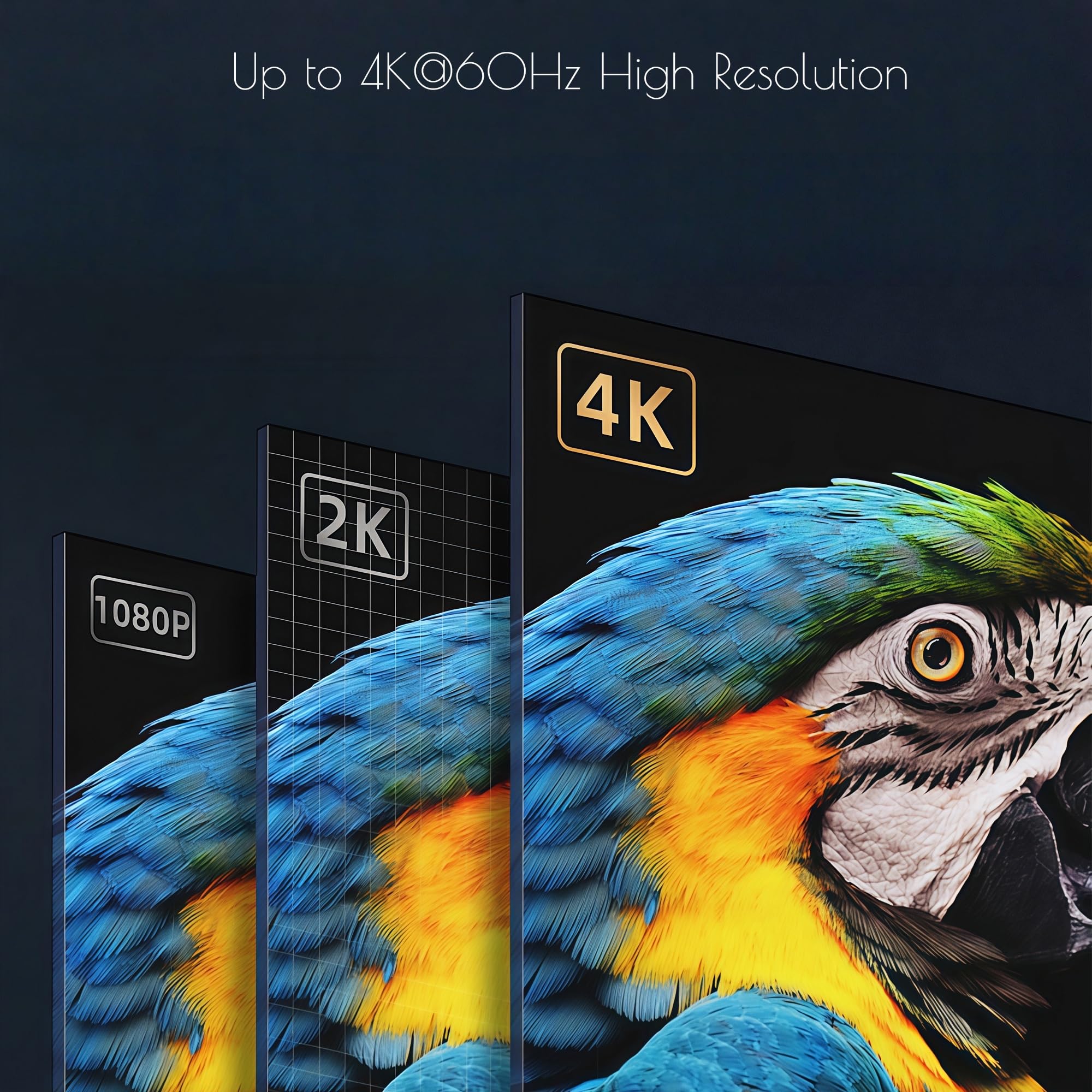 Prise factice 4K 60Hz HDR DP 3840x2160@60Hz 1440P @120/144Hz 1080P@120/144/240Hz émulateur d'affichage virtuel Displayport, adaptateur d'affichage fantôme sans tête, moniteur EDID (3, doré)