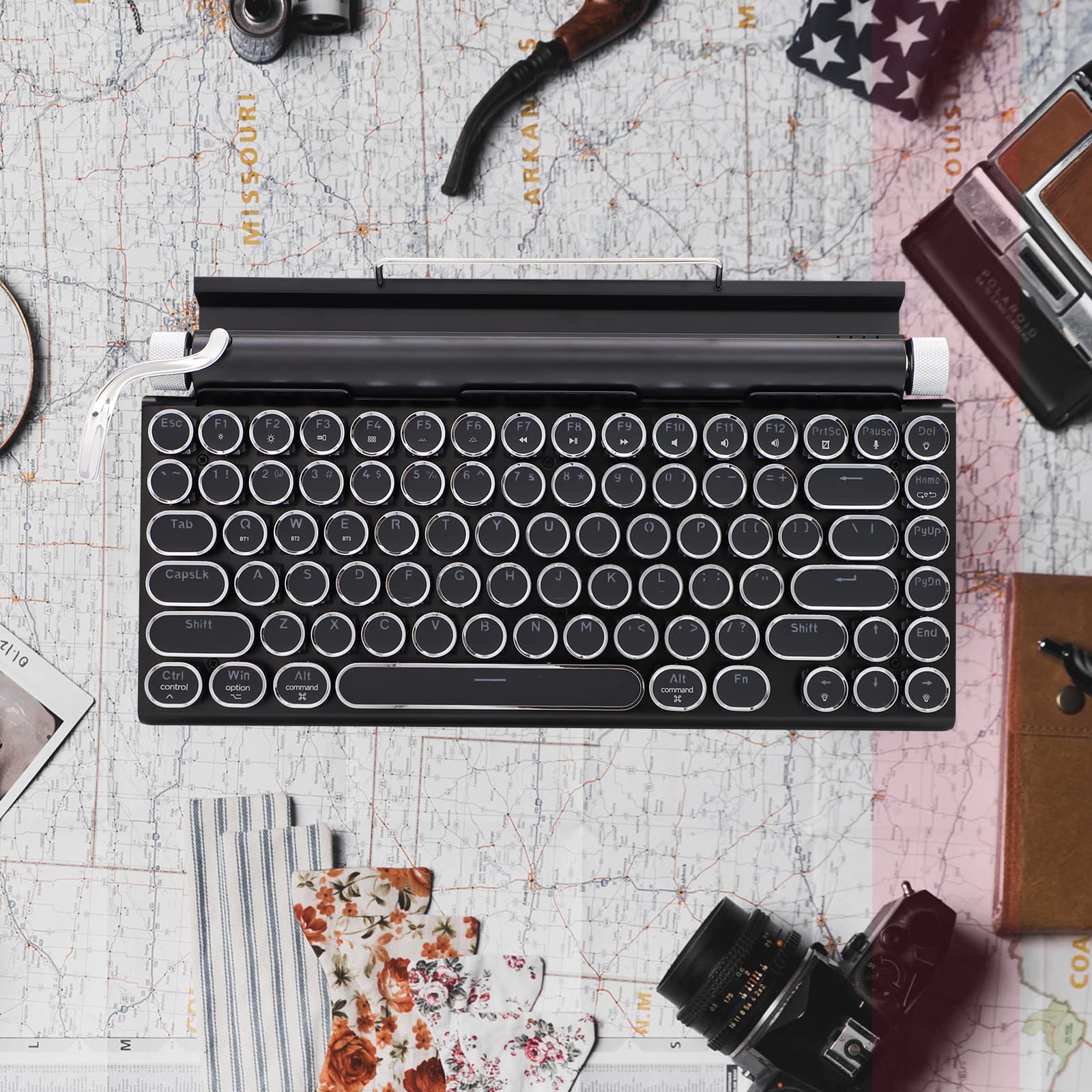 Amazon.com: Adventurers Typewriter Style Retro Mechanical Keyboard