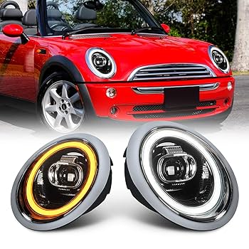 Amazon | YUANZHENGミニクーパーMINI R50 R52 R53ヘッドライト