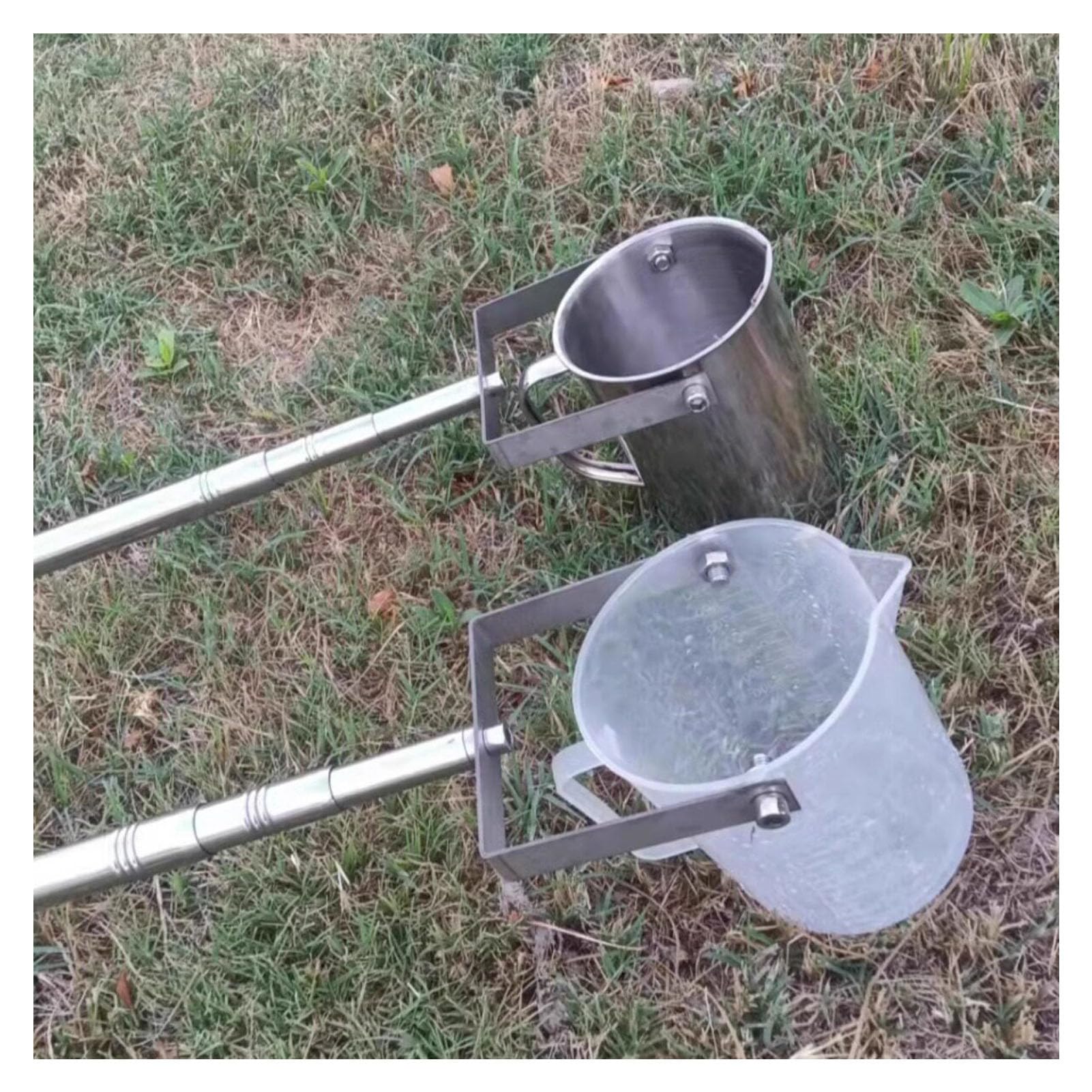 Tomamuestras De Agua Telescópico,Sistema De Cuchara Ultraligera con Vaso De Muestreo 500/1000ml,Apto para Laboratorios Control Ambiental Y Muestreo De Líquidos,Metal 1000ml,4.6~19.68 ft