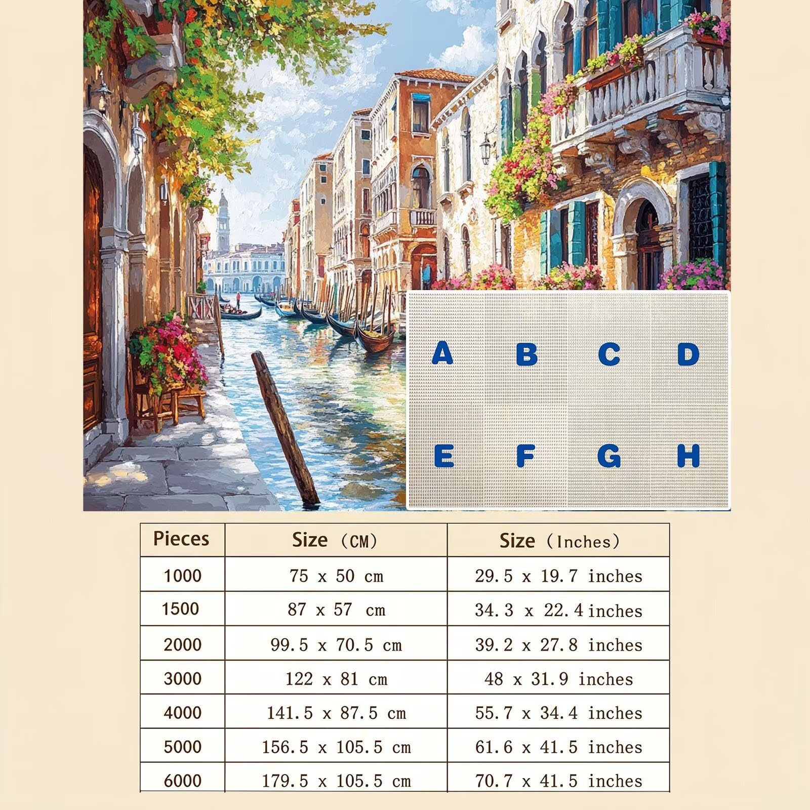 Barca piccola città Puzzle 1000 Pezzi per Adulti, Puzzle in Legno - Collezione Classica con Poster Incluso - Sfida di Concentrazione e Passatempo Antistress, Gioco per Famiglia, 75 x 50 cm f0-109