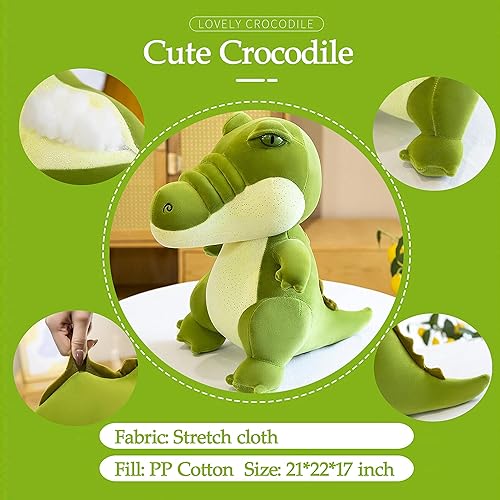 Miniatura 7 de Almohada grande de cocodrilo de peluche de cocodrilo, juguete de peluche de cocodrilo, juguete de peluche de cocodrilo, juguete de peluche de