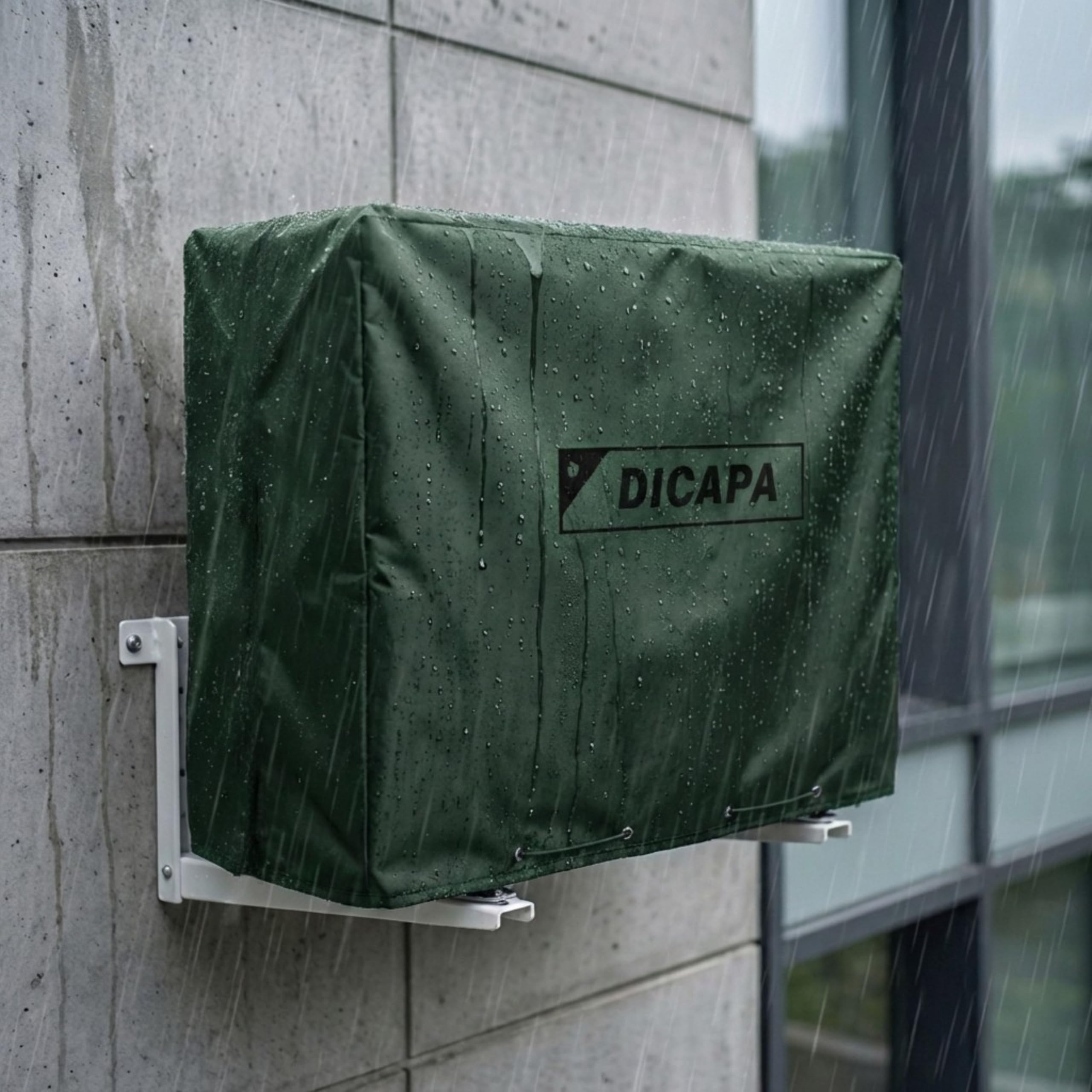 DICAPA Funda Aire Acondicionado Exterior de 90 x 55 x 30 cm. Cubre Aire Acondicionado Exterior Impermeable y Resistente (Verde) — view 9