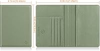 Vista 175 de FINTIE Soporte para pasaporte, cartera de viaje delgada con bloqueo RFID, funda protectora para pasaporte, esencial con ranuras para tarjetas