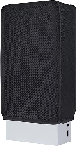 Miniatura 8 de PlayVital Cubierta vertical de nailon negro para consola Xbox Series S, forro suave y limpio, funda impermeable antiarañazos para consola Xbox