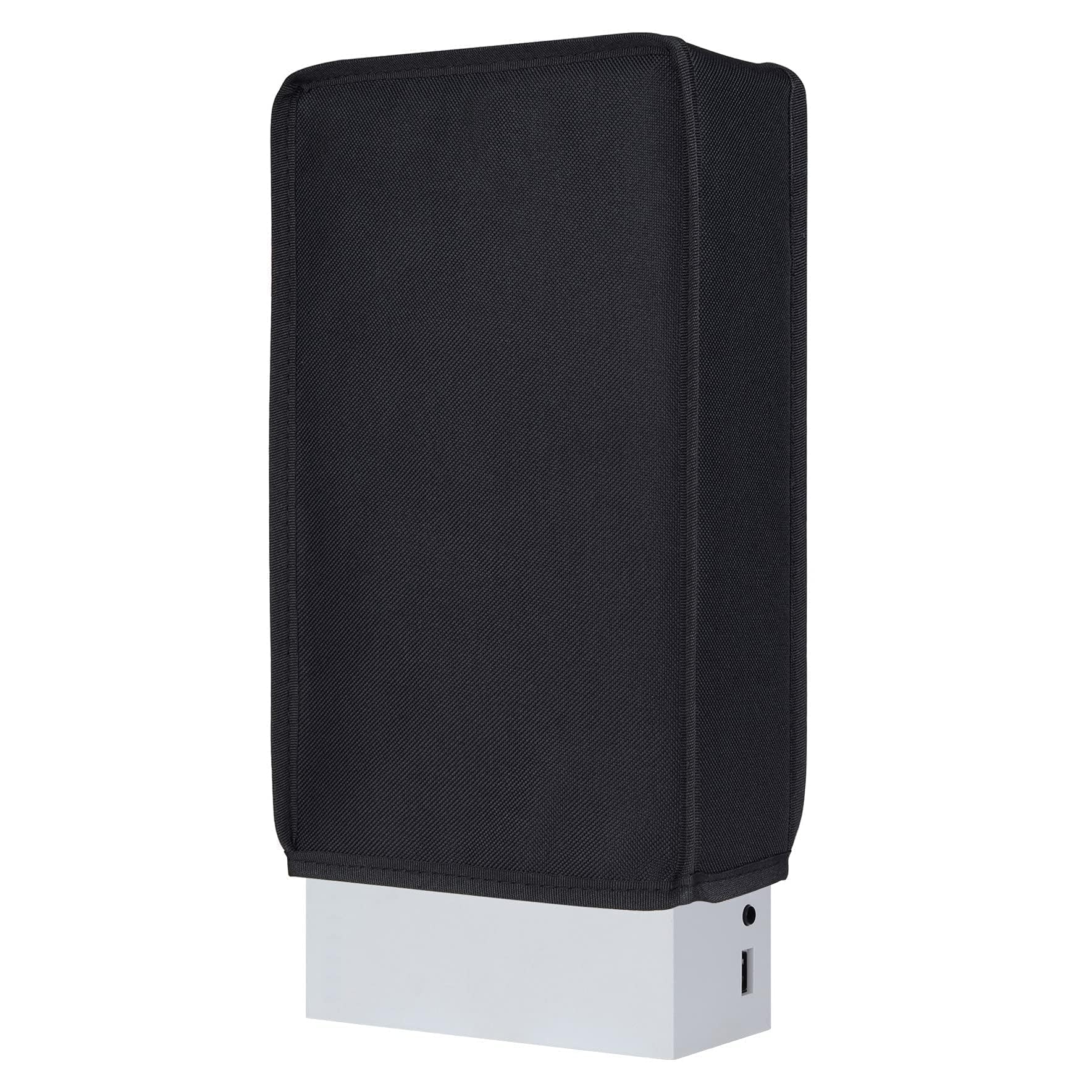 PlayVital Cover Copertura Antipolvere per Xbox Series S Console,Coperchio in Nylon Verticale Protettivo Impermeabile per Xbox Series S Console-Nero