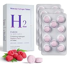H2 Hydrogen Water Drinking Tablets, 12 PPM, Raspberry Flavor, 30 Count