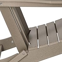 Vista 173 de WestinTrends Malibu - Juego de 2 sillas Adirondack plegables de polietileno para exteriores, color lima