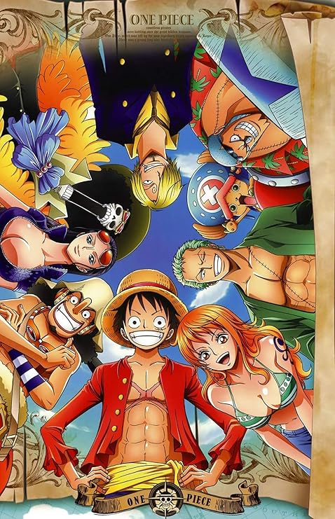 Amazon Com One Piece Straw Hat Pirates Anime Poster And Prints Unframed Wall Art Gifts Decor 12x18 Posters Prints