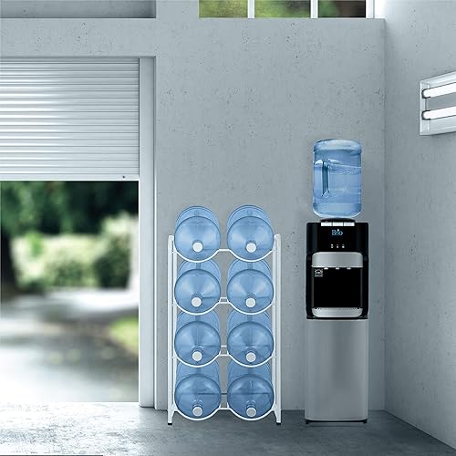 Miniatura 10 de Brio Soportes para botellas de agua de doble columna (blanco) (6 botellas)