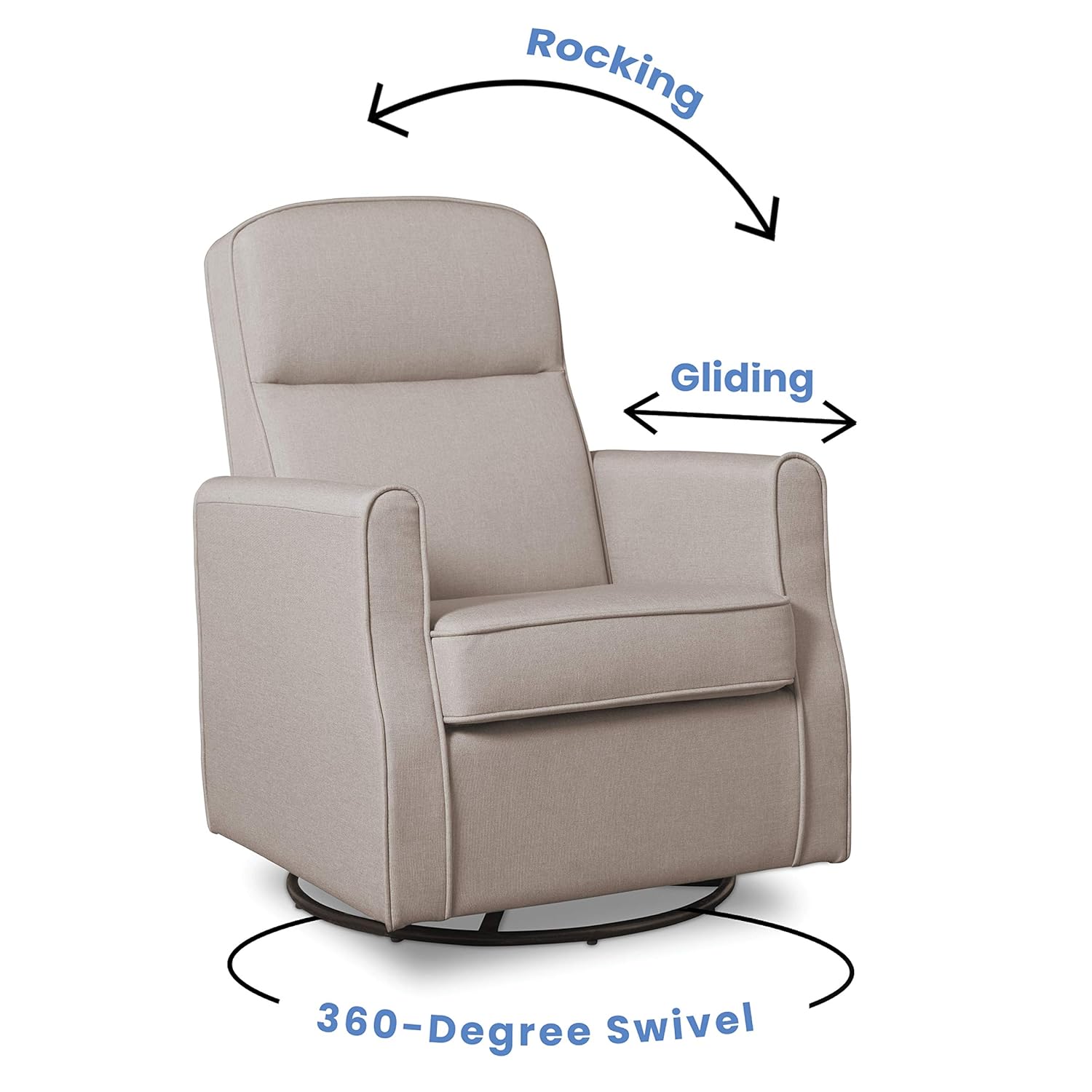 Amazoncom Delta Children Blair Slim Nursery Glider Swivel Rocker Chair Amazoncom Delta Children Blair Slim Nursery Glider Swivel Rocker Chair
