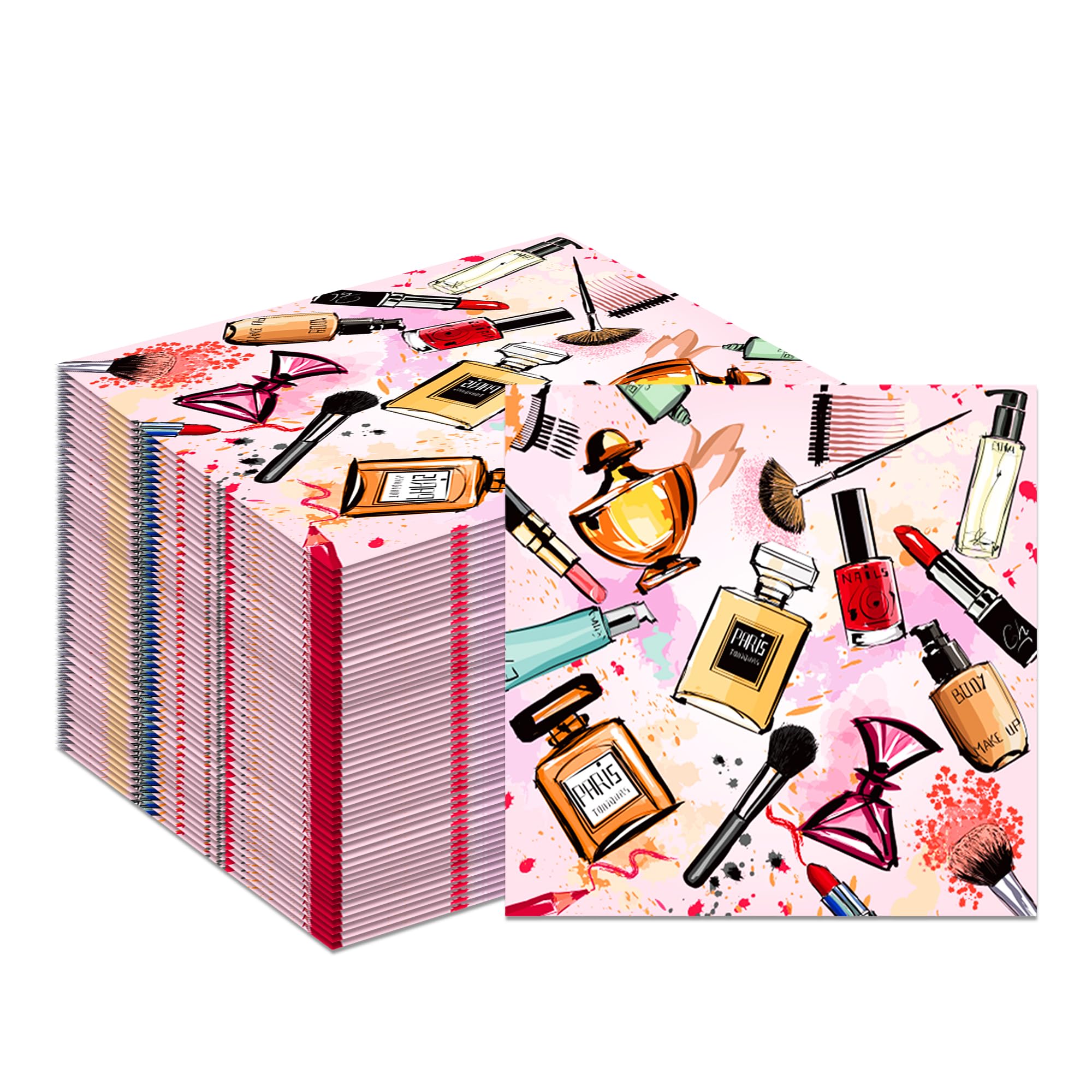 40Pcs Makeup Paper Napkins SPA Makeup Disposable Paper Napkins Spa Napkin 3-Ply Dinner Napkin for Makeups Party Decorations
