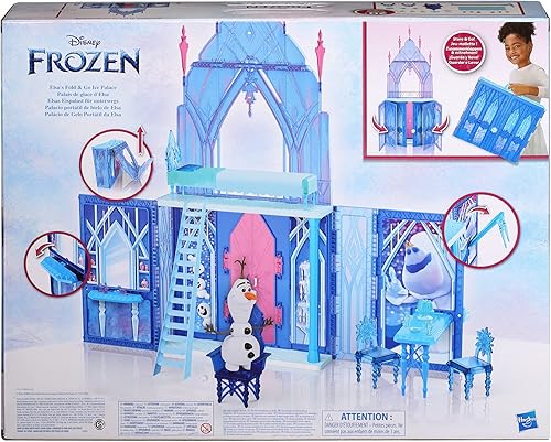 Miniatura 4 de Disney Frozen 2 Elsa's Fold and Go Ice Palace, Castle Playset, juguete para niños a partir de 3 años