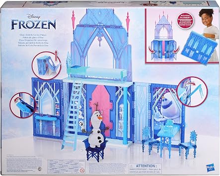 Disney Frozen 2 Elsa's Fold and Go Ice Palace, Castle Playset, Toy for Kids Ages 3 and Up