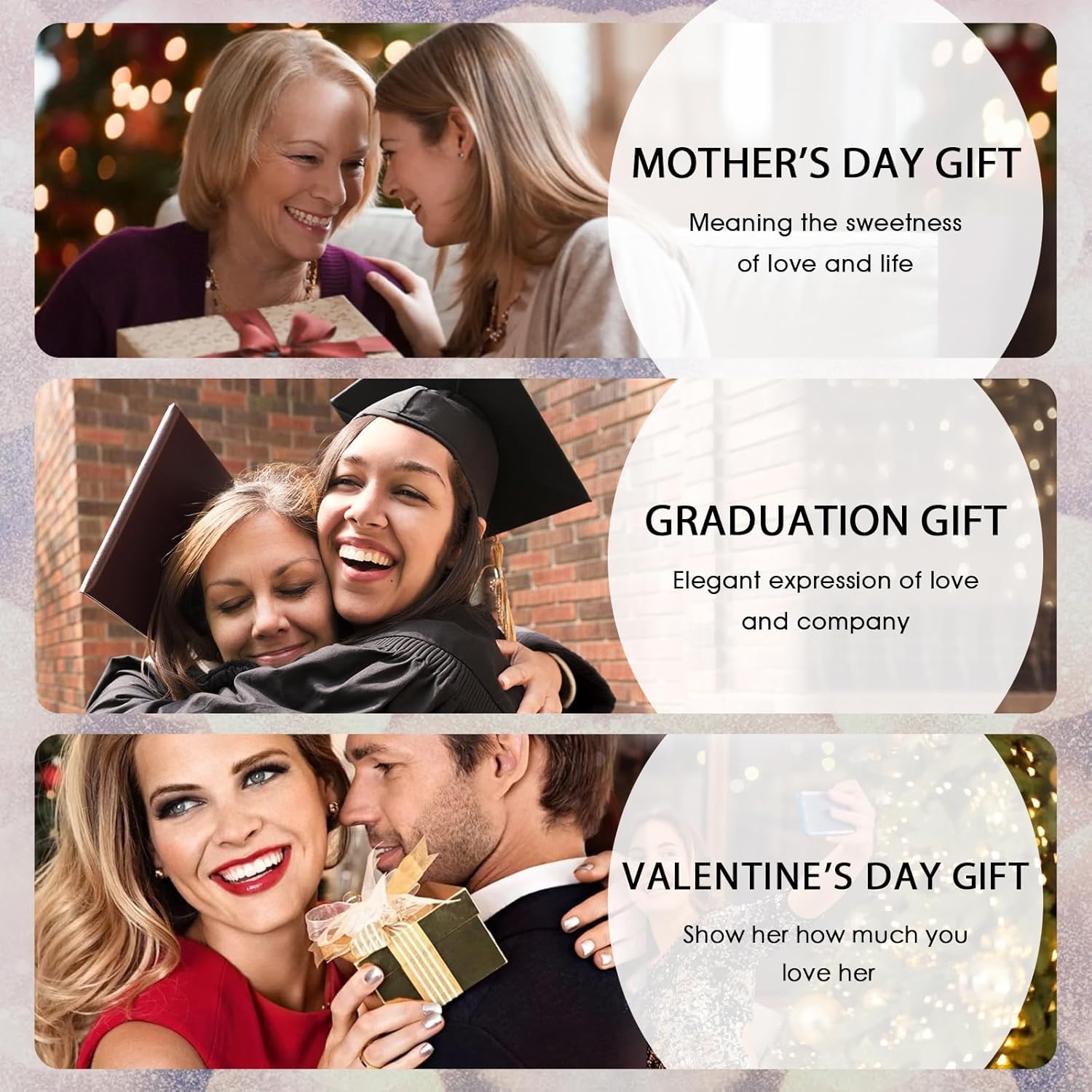 Blue Topaz Leaves Ring Sterling Silver December Birthstone Ring 6MM Round Crystal Engagement Ring Birthday Wedding Jewelry for Women Size 8 - Image 6