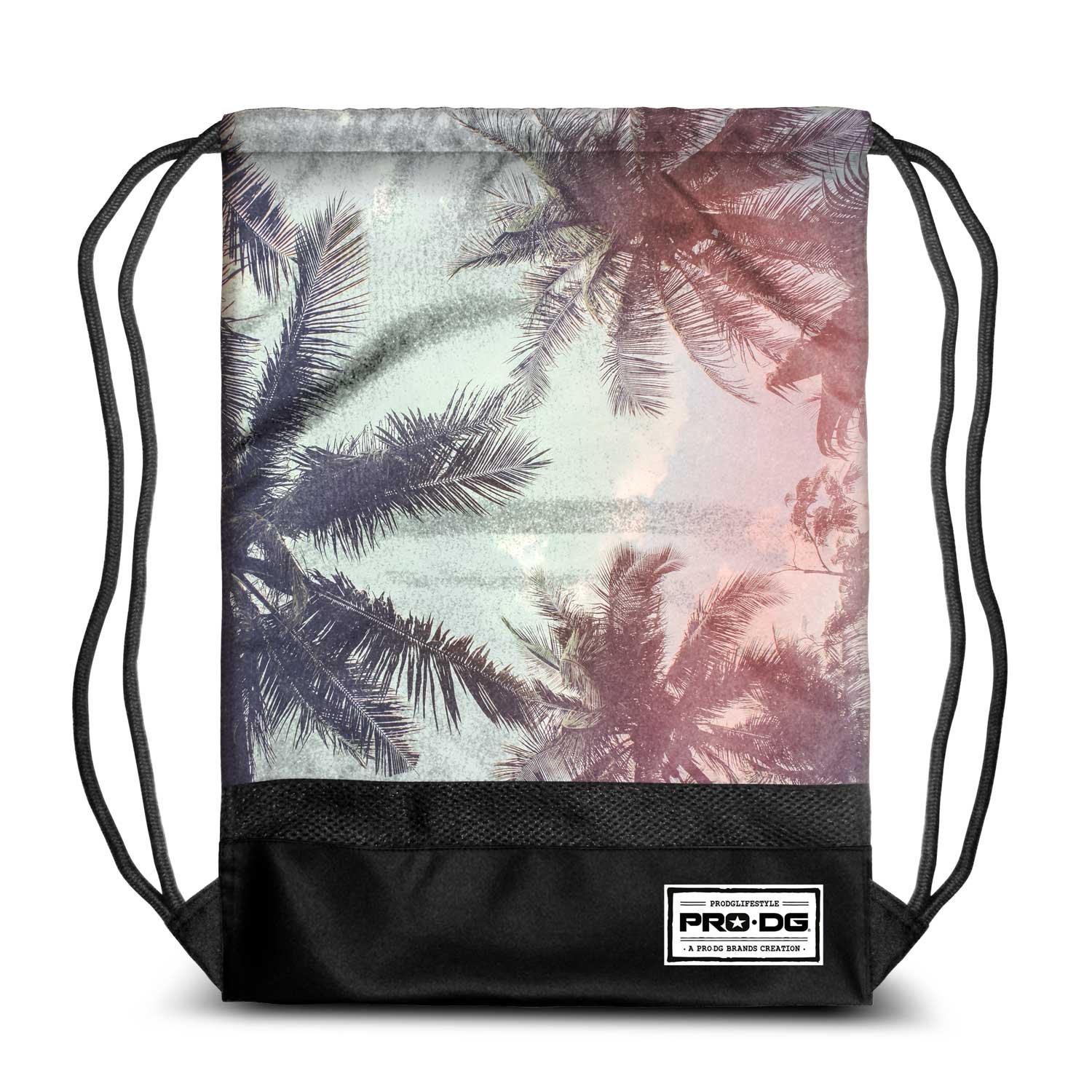 Palmtree-Storm Drawstring Bag