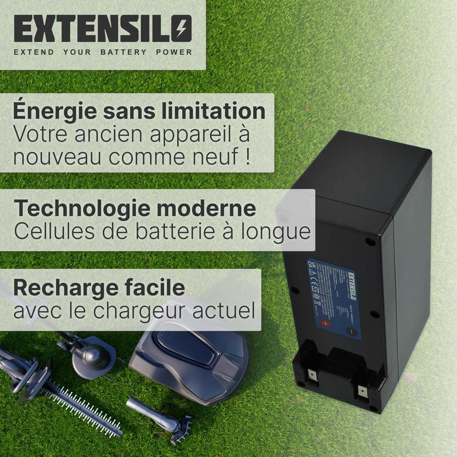 Batterie Compatible avec Techline D25