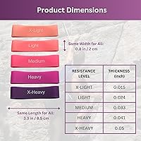 Vista 3 de Hand Resistance Bands - 5 Level Finger Grip Strengthener for Forearm, Hand, and Finger Exercises Finger Extension Exerciser and Stretcher Kit