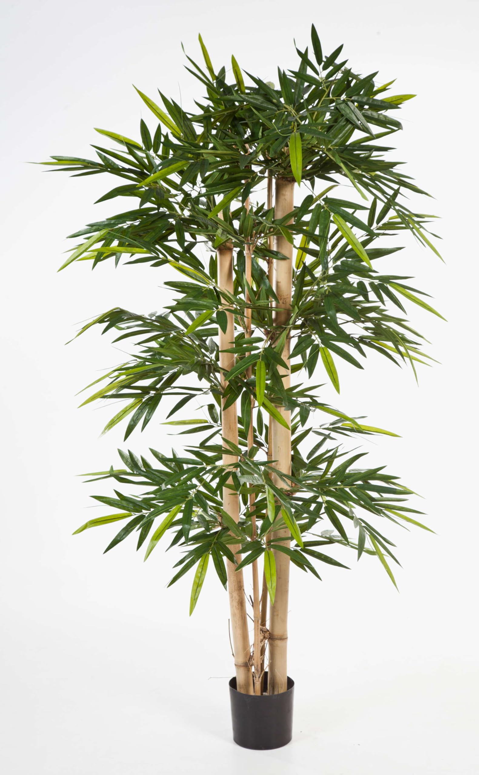 130-210CM Foglie di bambù verdi artificiali Rami finti Piante