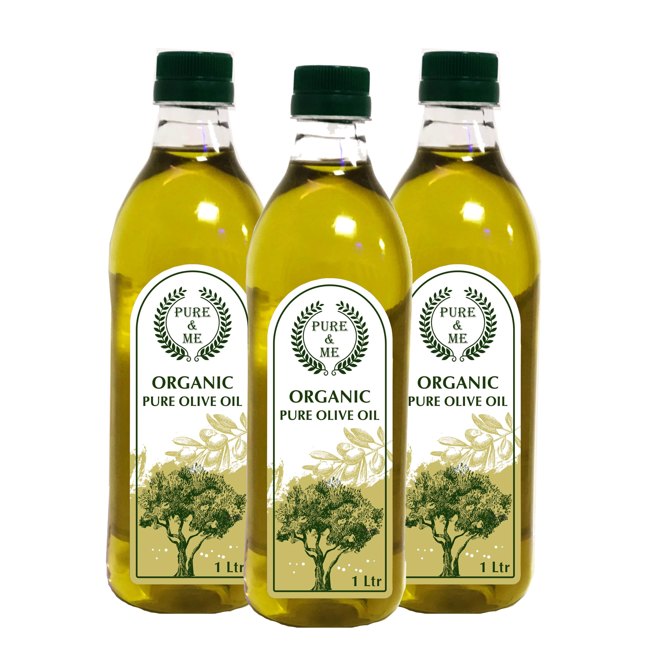 Pure & Me Pure Olive Oil- Ideal for All Indian Cooking- Suitable for Deep Frying - 1L Pack of 3 (B0CJ2ZVLT4) Amazon Price History, Amazon Price Tracker