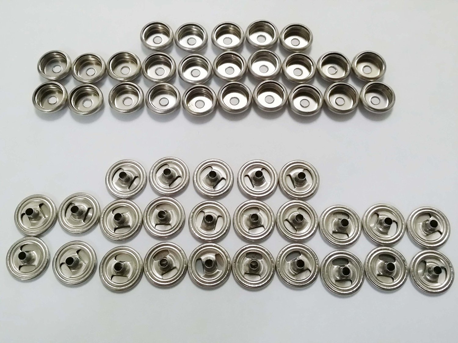 Stainless Steel Snap Fastener's, 25 Piece, Cap & Socket Only, Marine Grade by Northwest Tarp & Canvas