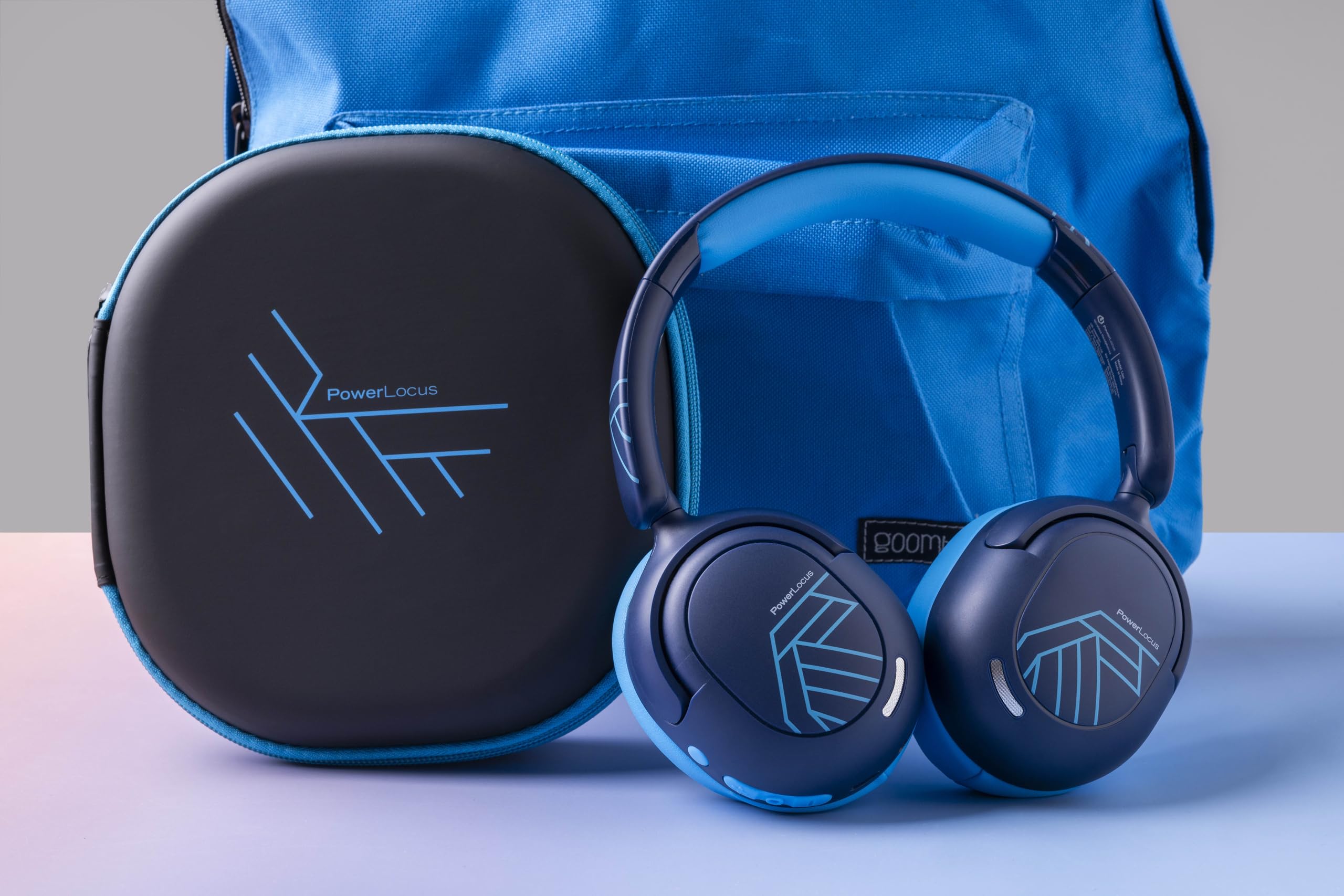 PowerLocus Cuffie Bluetooth per Bambini, Cuffie Over Ear con Cancellazione del Rumore Attiva, Cuffie con Limitatore Volume 74/85/94dB, 70 Ore Autonomia, Boom Microfono e Custodia per Viaggi, Tablet