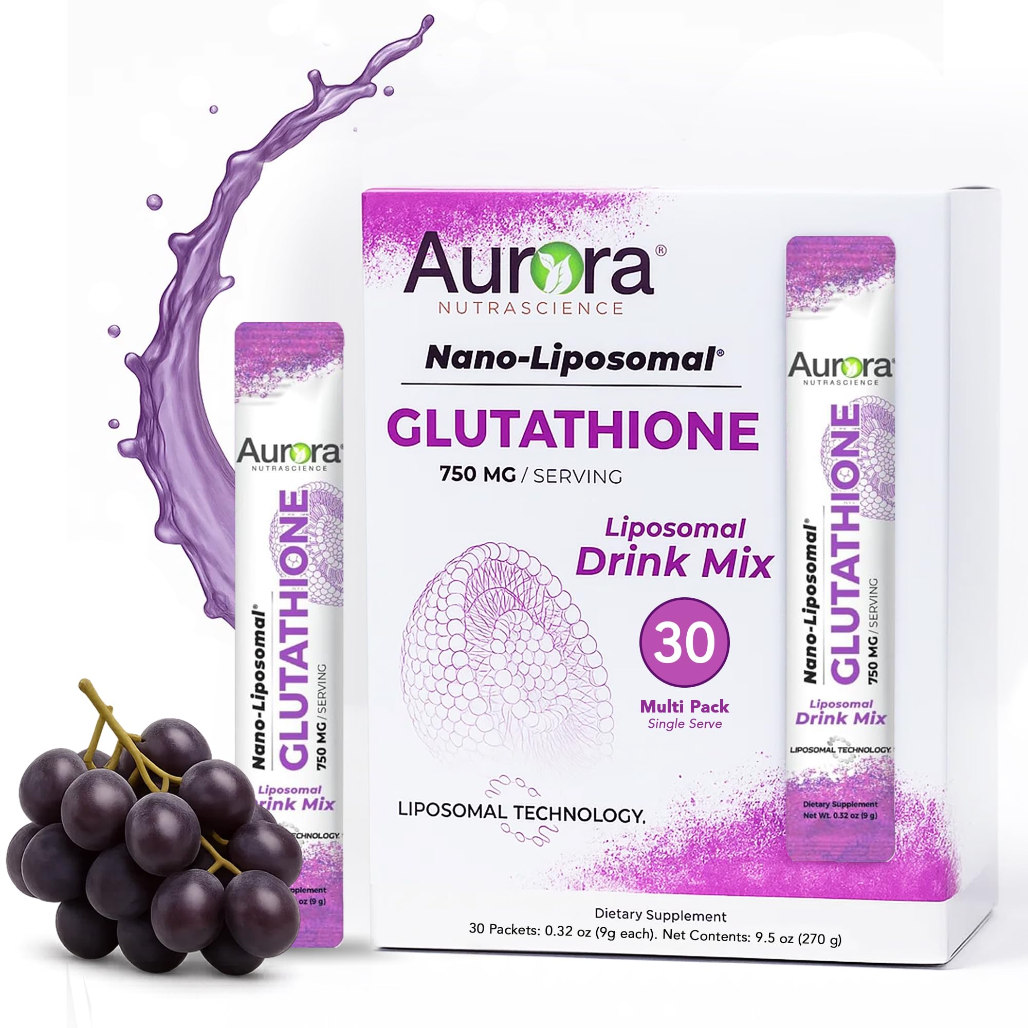 Amazon.com: Aurora Nutrascience Nano-Liposomal Glutathione, Grape