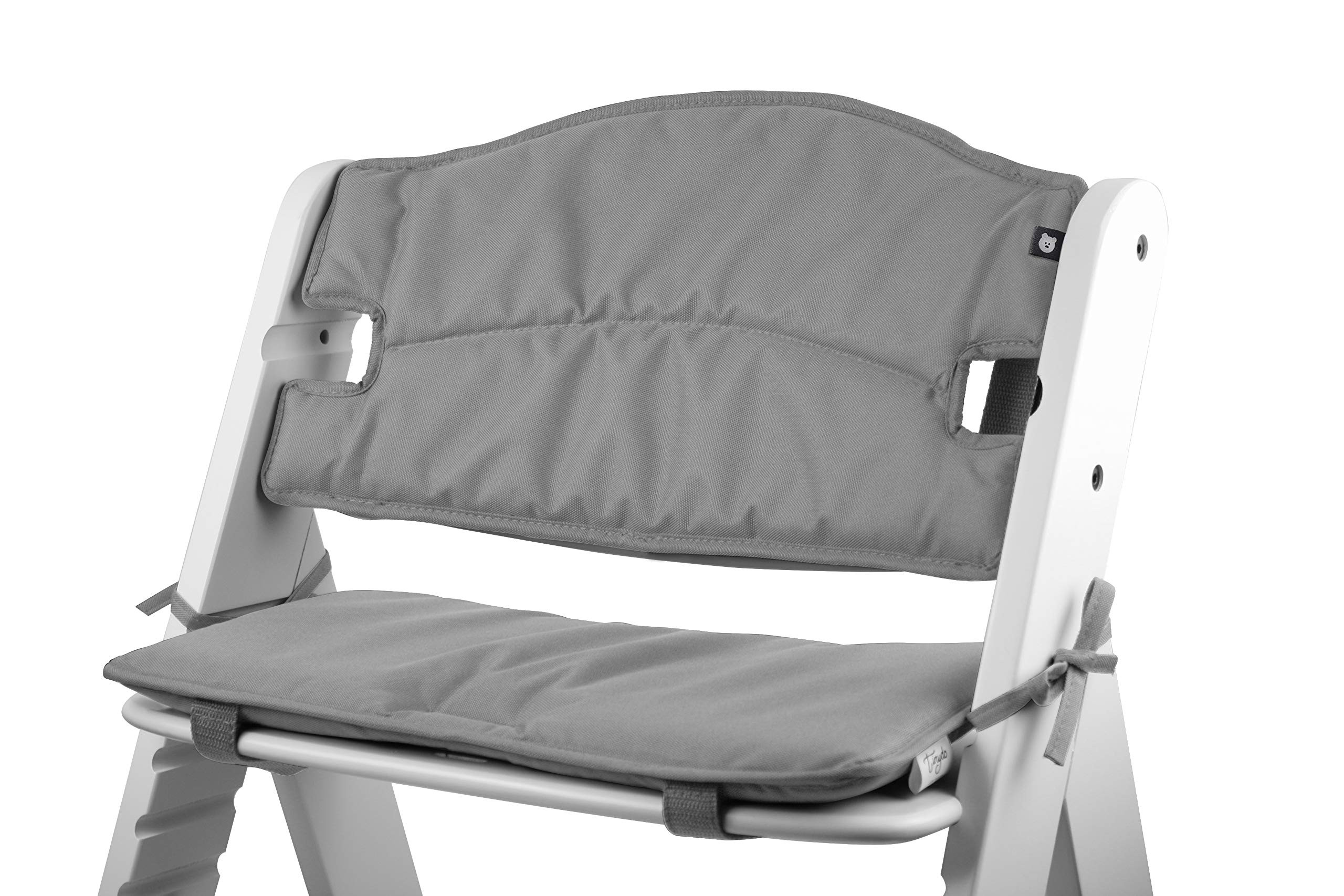 Hauck Alpha Hochstuhl Sitzkissen ergonomisches Memory-Schaum Kissen Rückenentlastung Sitzpolster extra dick Sitzverkleinerer Auflage Hellgrau